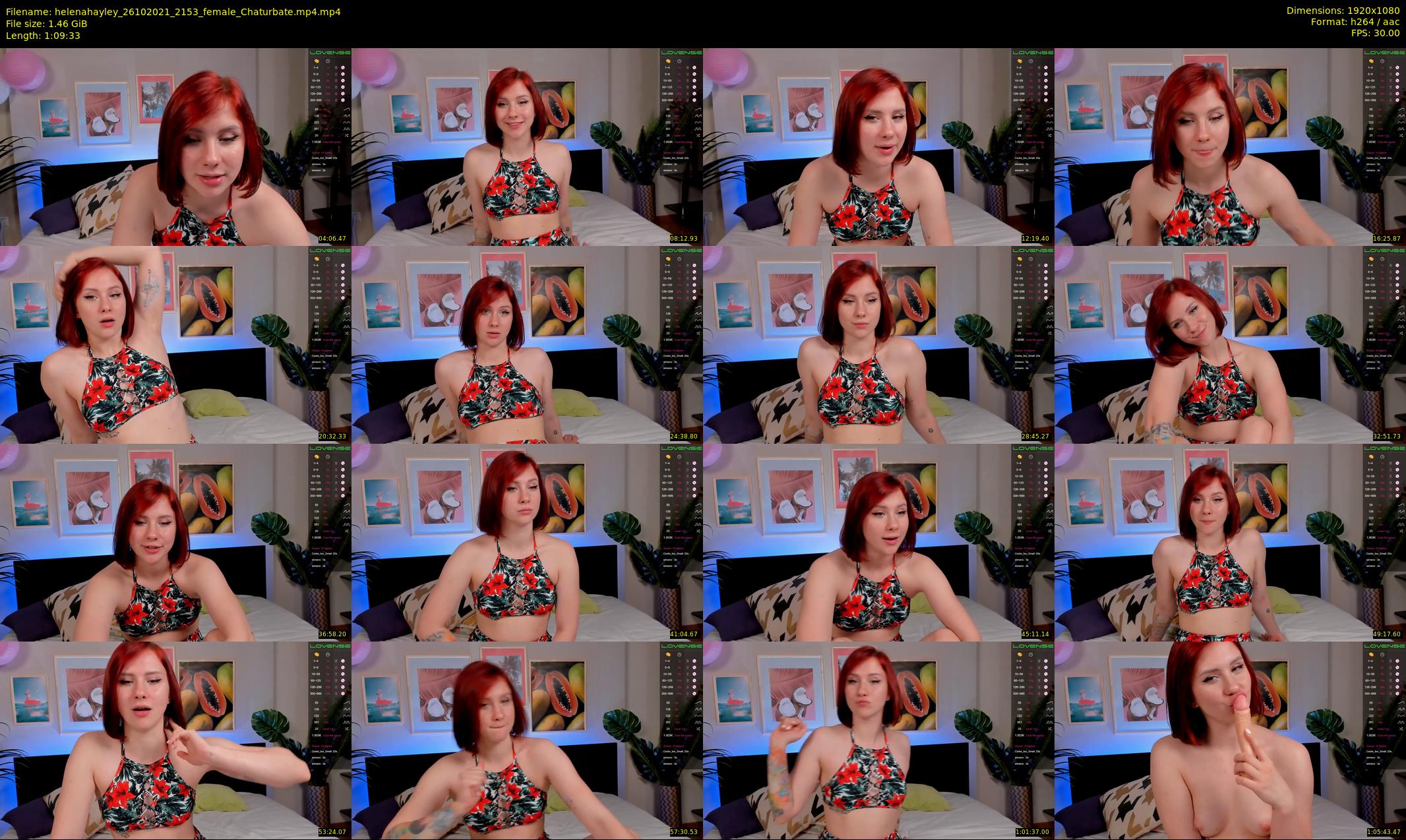 helenahayley — 70 minute Chaturbate female cam show recording, 1080p, Oct 26, 2021