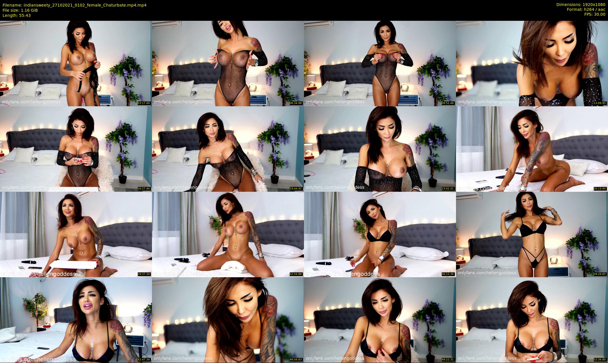 indiansweety — 56 minute Chaturbate female cam show recording, 1080p, Oct 27, 2021