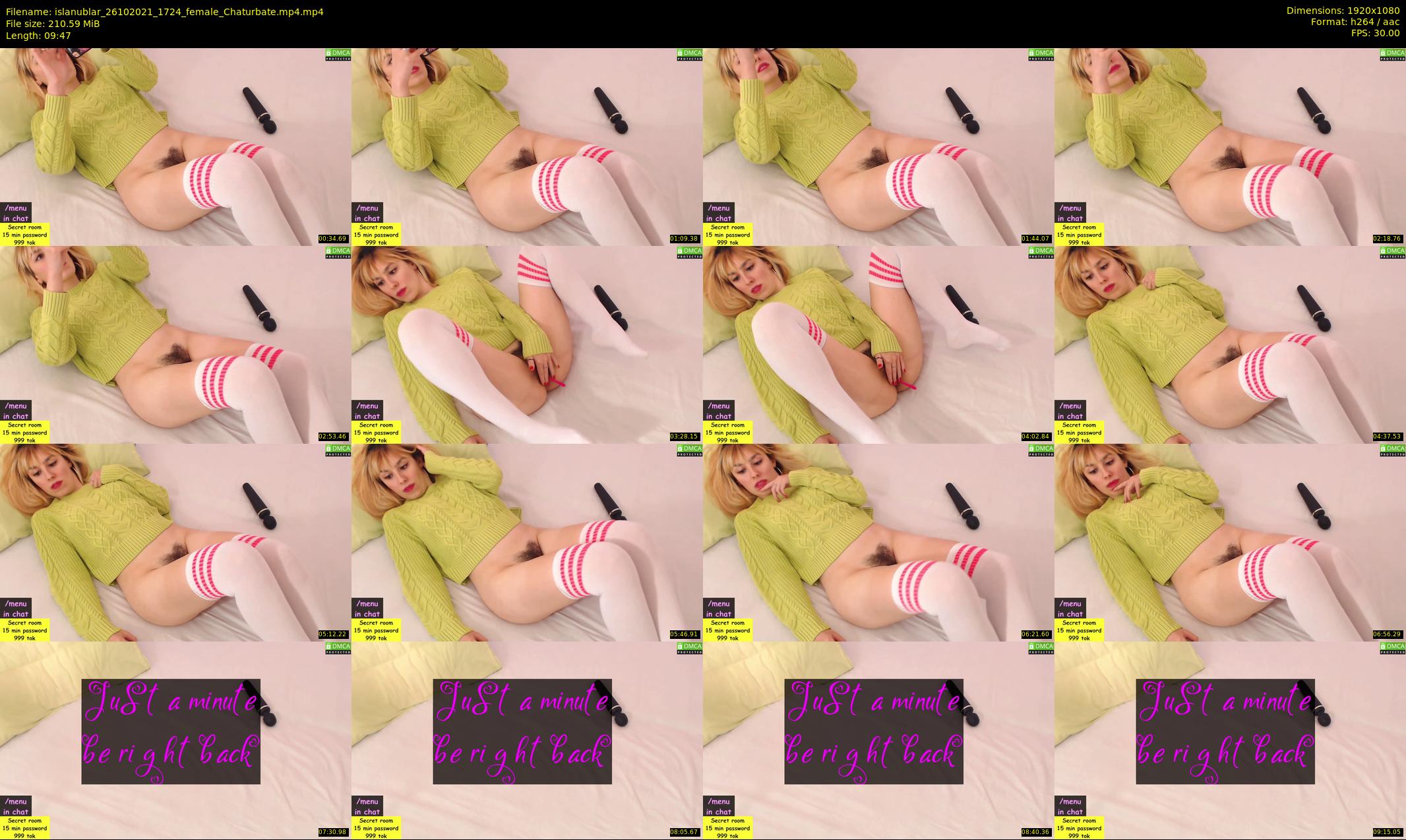 islanublar — 10 minute Chaturbate female cam show recording, 1080p, Oct 26, 2021