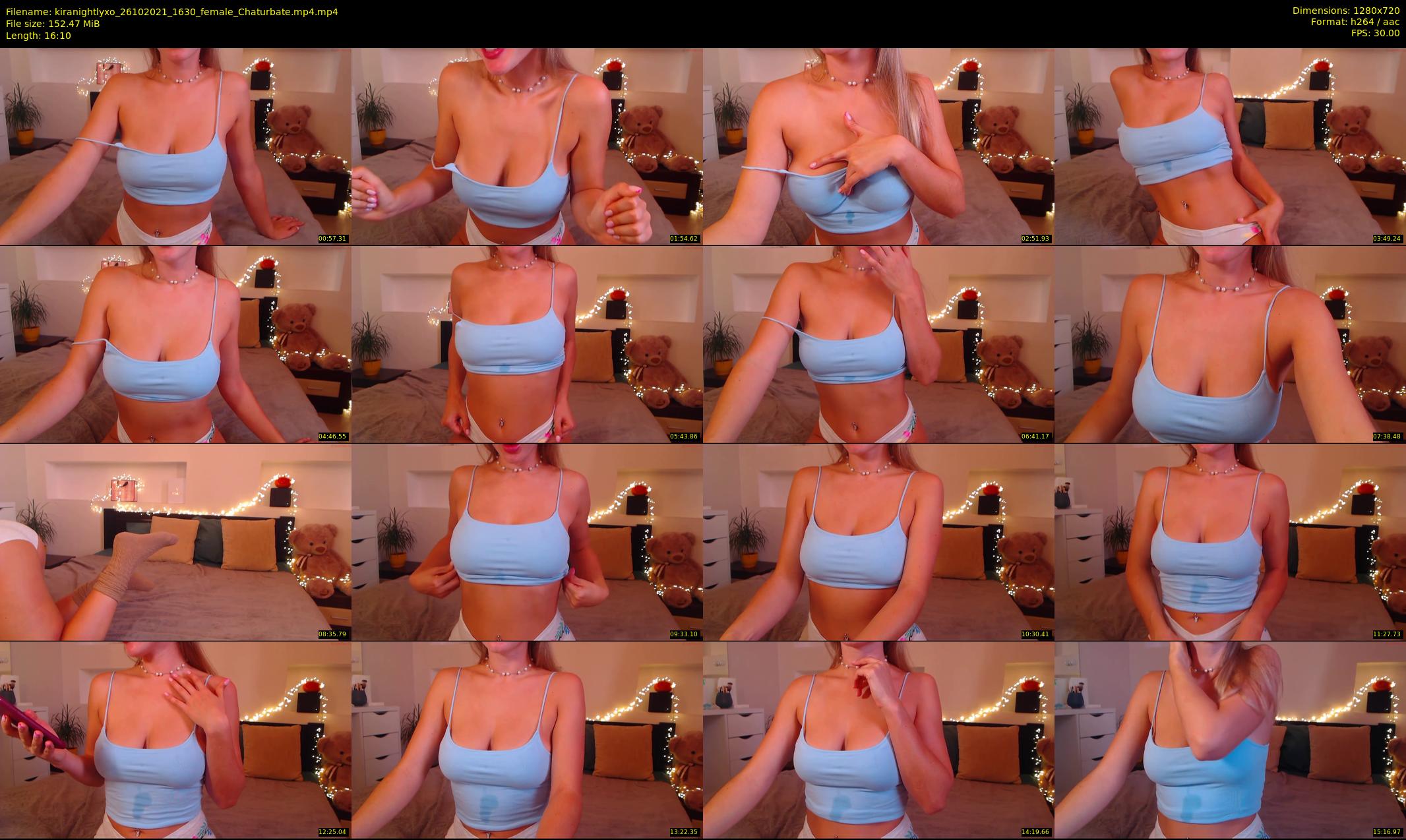 kiranightlyxo — 17 minute Chaturbate female cam show recording, 720p, Oct 26, 2021