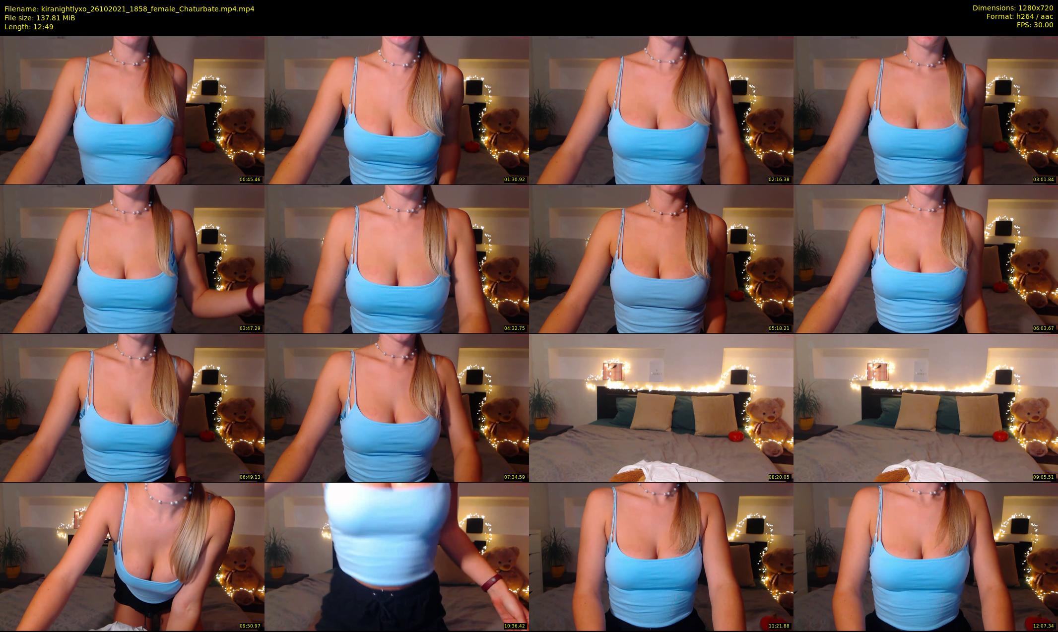 kiranightlyxo — 13 minute Chaturbate female cam show recording, 720p, Oct 26, 2021