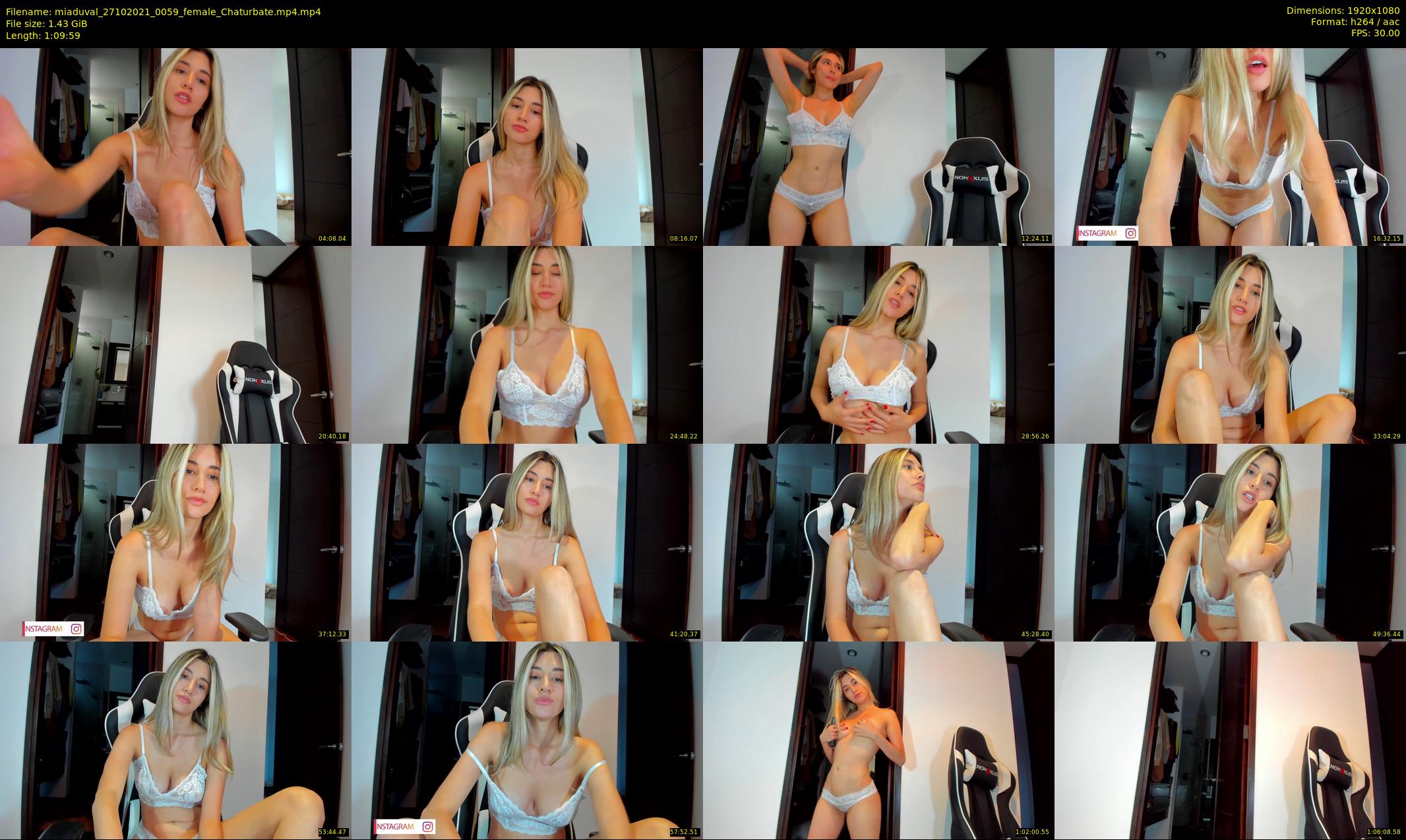 miaduval — 70 minute Chaturbate female cam show recording, 1080p, Oct 27, 2021