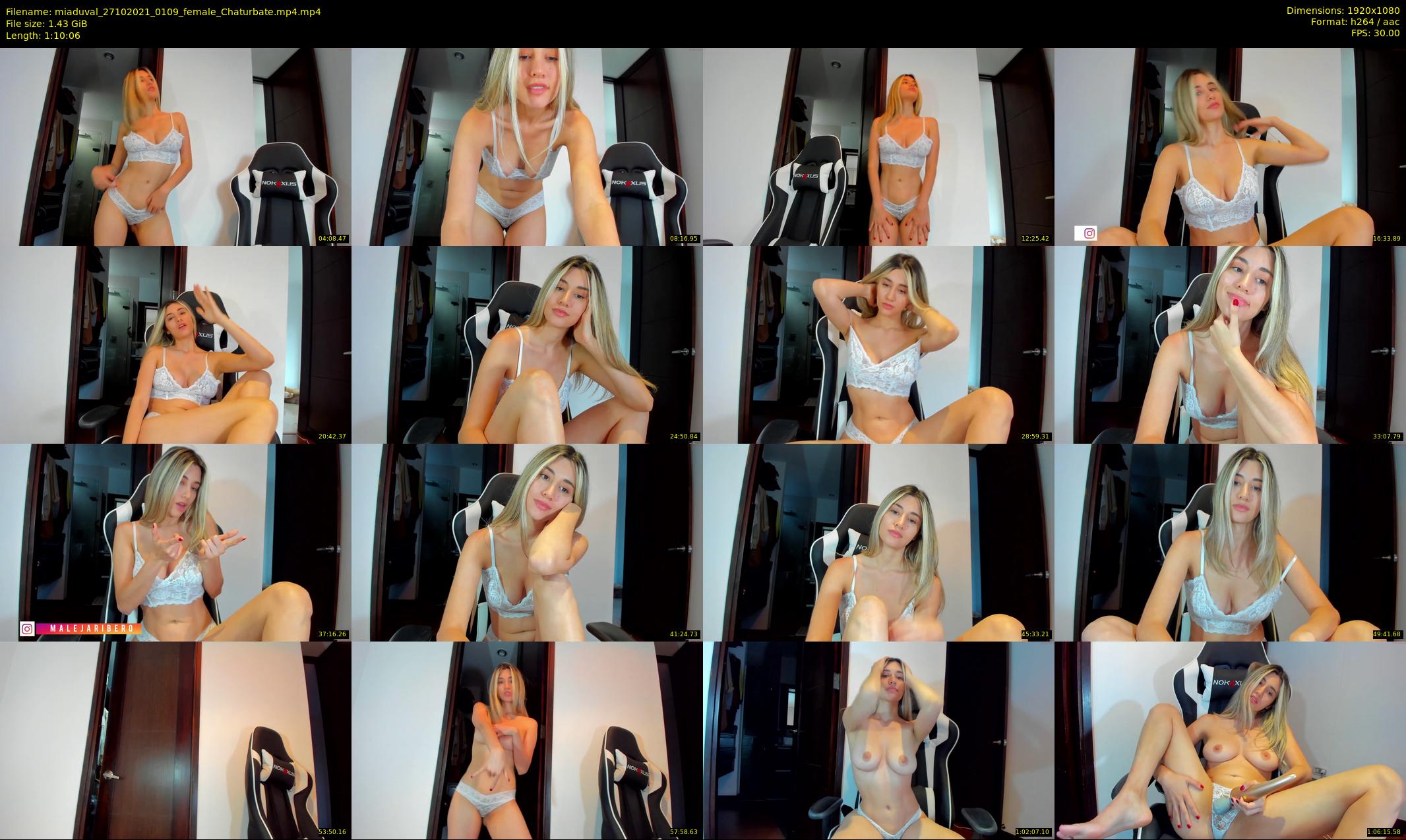miaduval — 71 minute Chaturbate female cam show recording, 1080p, Oct 27, 2021