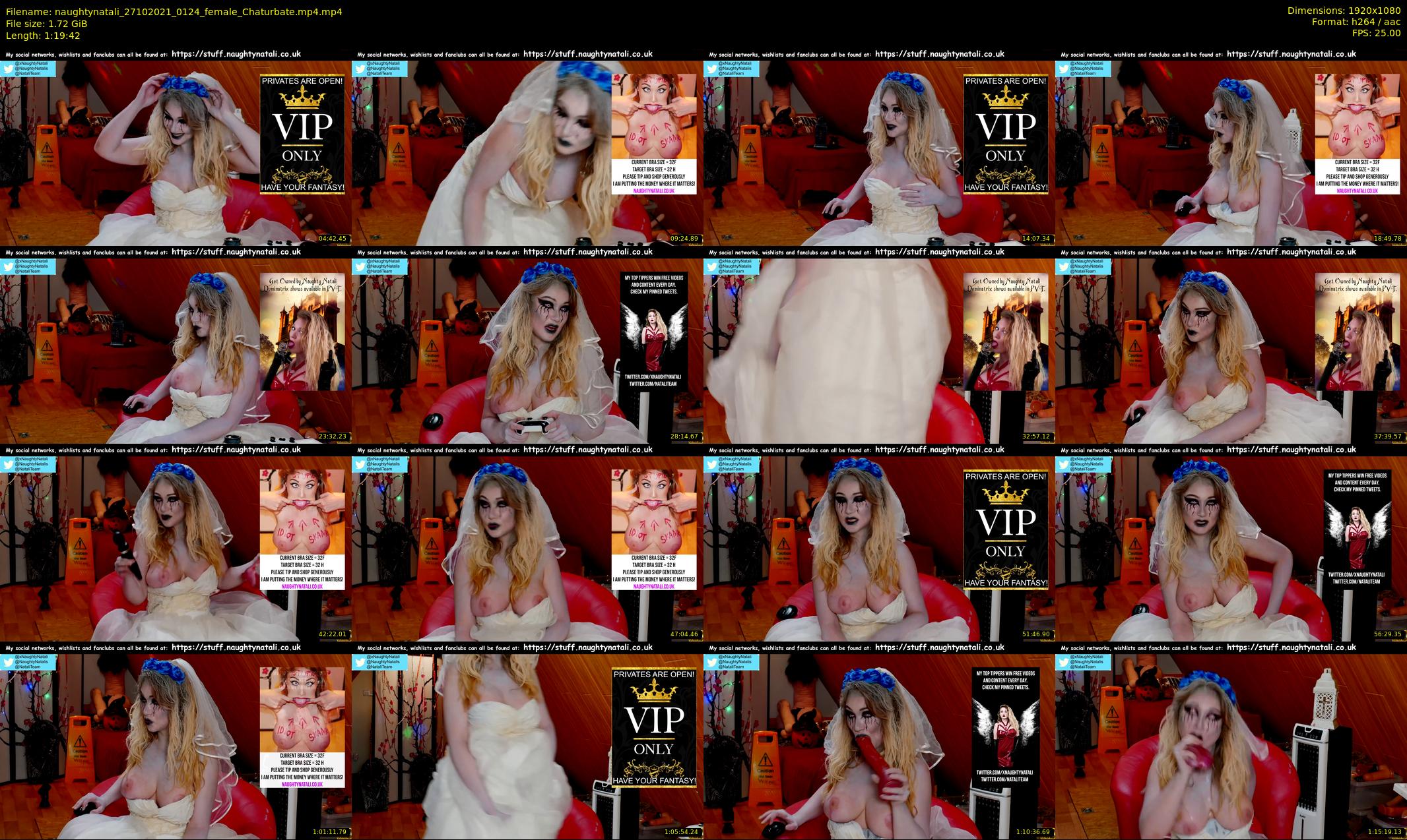 naughtynatali — 80 minute Chaturbate female cam show recording, 1080p, Oct 27, 2021
