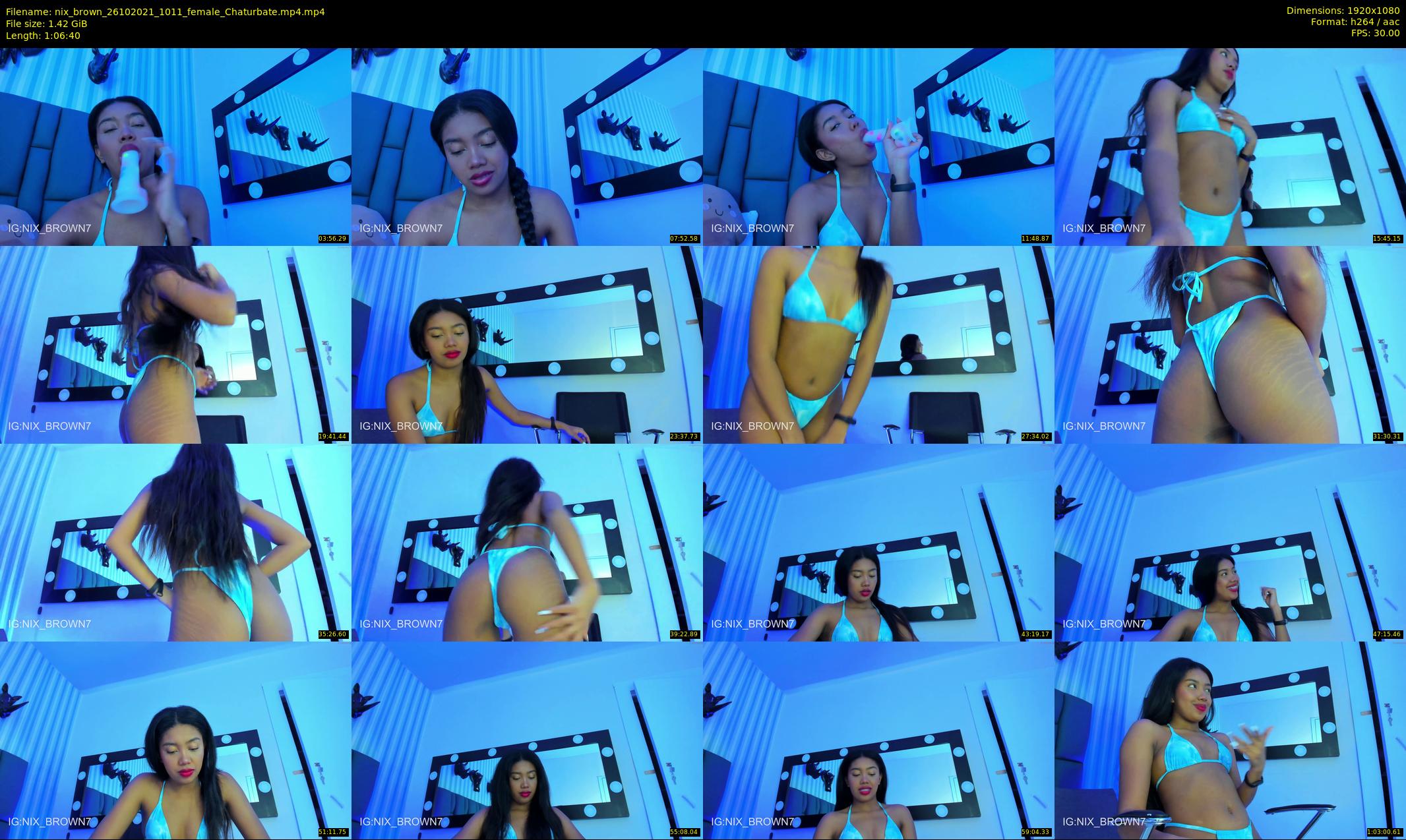 nix_brown — 67 minute Chaturbate female cam show recording, 1080p, Oct 26, 2021