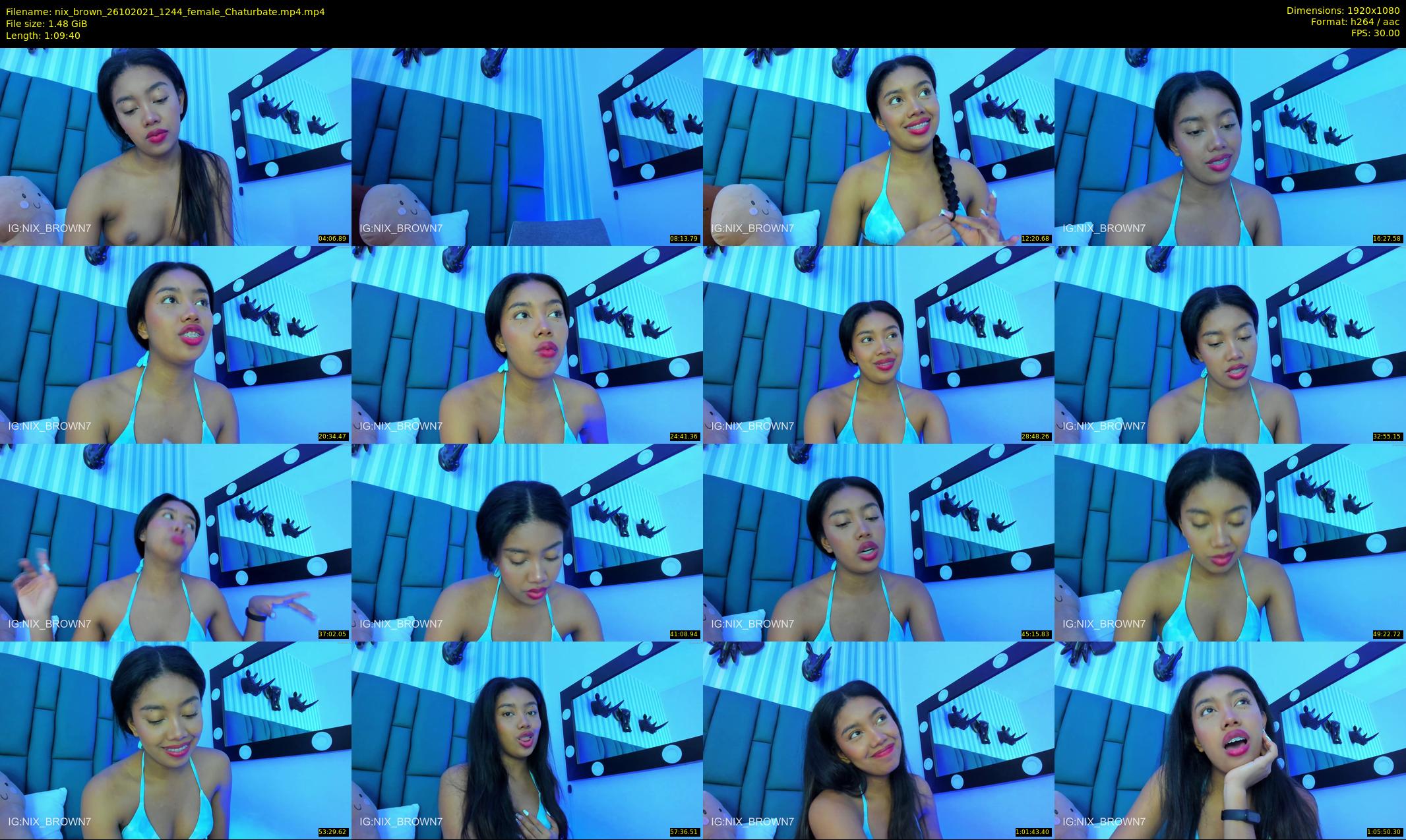 nix_brown — 70 minute Chaturbate female cam show recording, 1080p, Oct 26, 2021