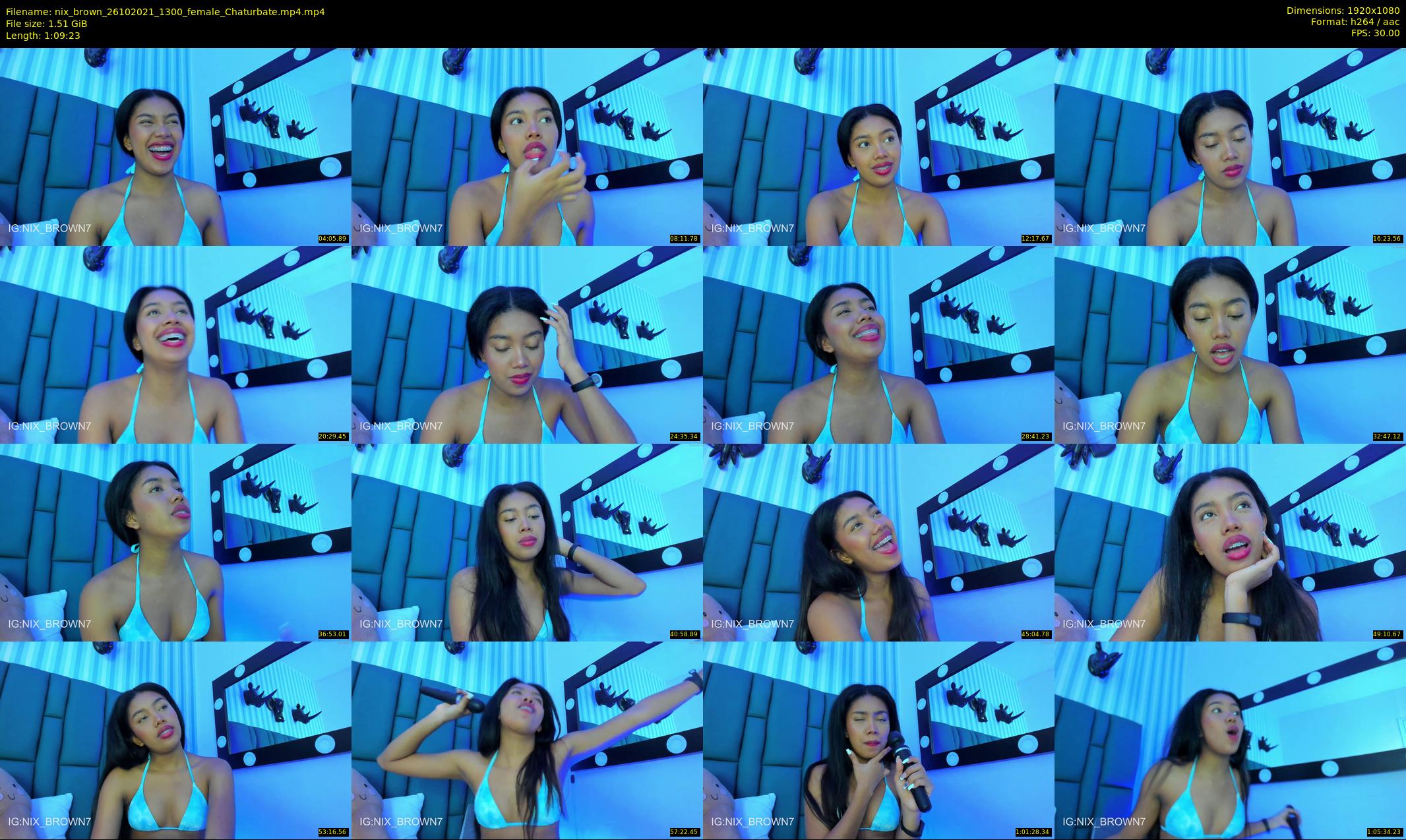 nix_brown — 70 minute Chaturbate female cam show recording, 1080p, Oct 26, 2021