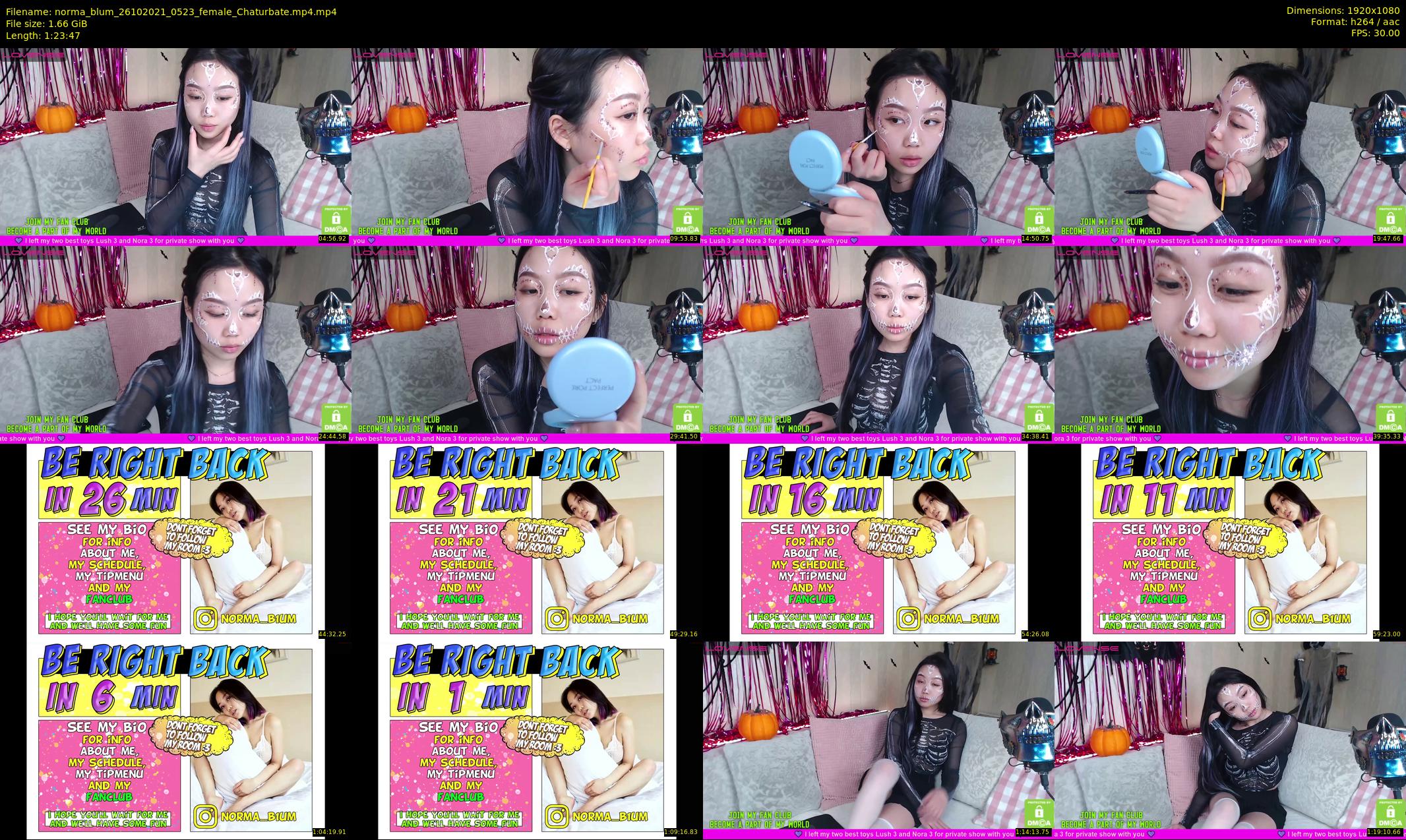 norma_blum — 84 minute Chaturbate female cam show recording, 1080p, Oct 26, 2021