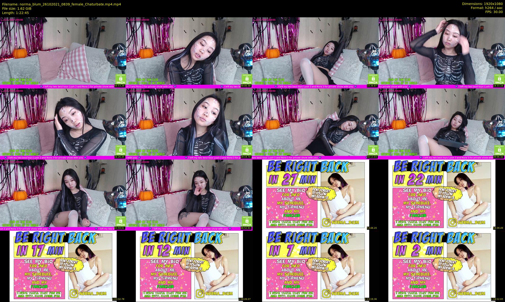 norma_blum — 83 minute Chaturbate female cam show recording, 1080p, Oct 26, 2021