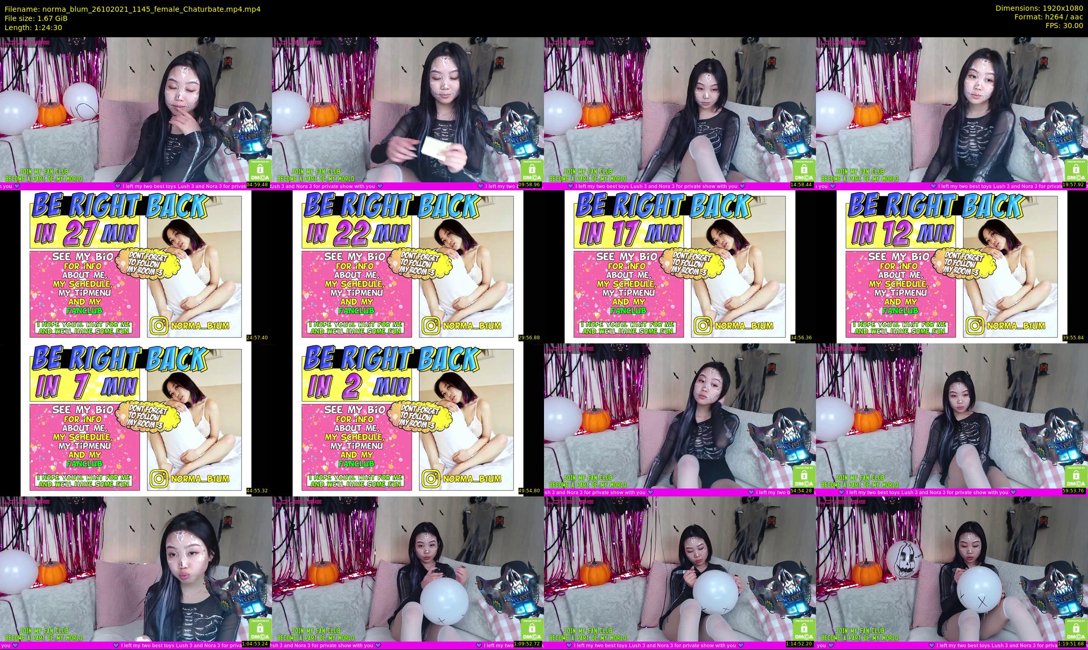 norma_blum — 85 minute Chaturbate female cam show recording, 1080p, Oct 26, 2021