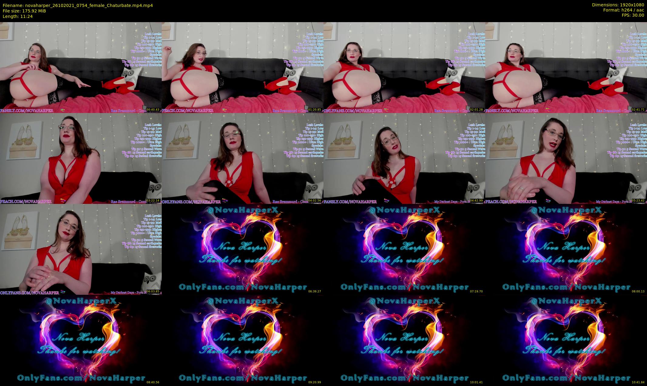 novaharper — 12 minute Chaturbate female cam show recording, 1080p, Oct 26, 2021