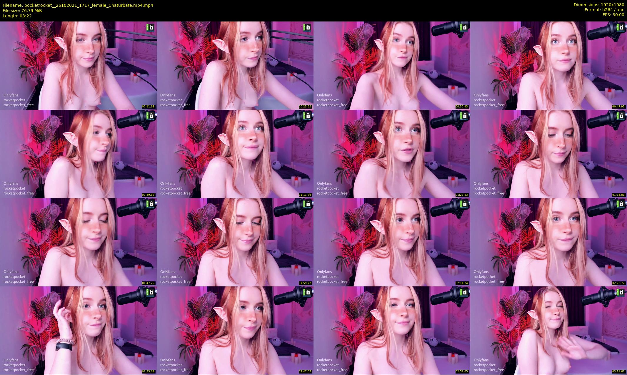 pocketrocket_ — 4 minute Chaturbate female cam show recording, 1080p, Oct 26, 2021
