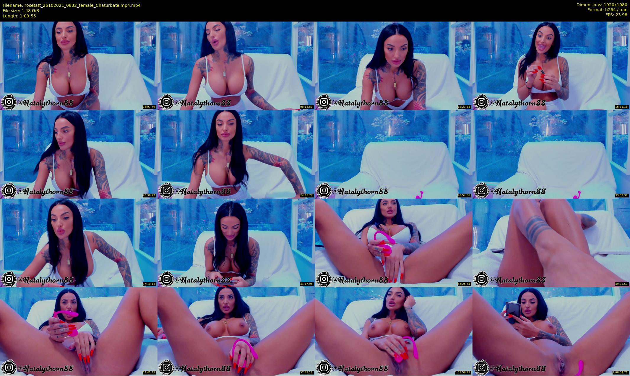 rosetatt — 70 minute Chaturbate female cam show recording, 1080p, Oct 26, 2021