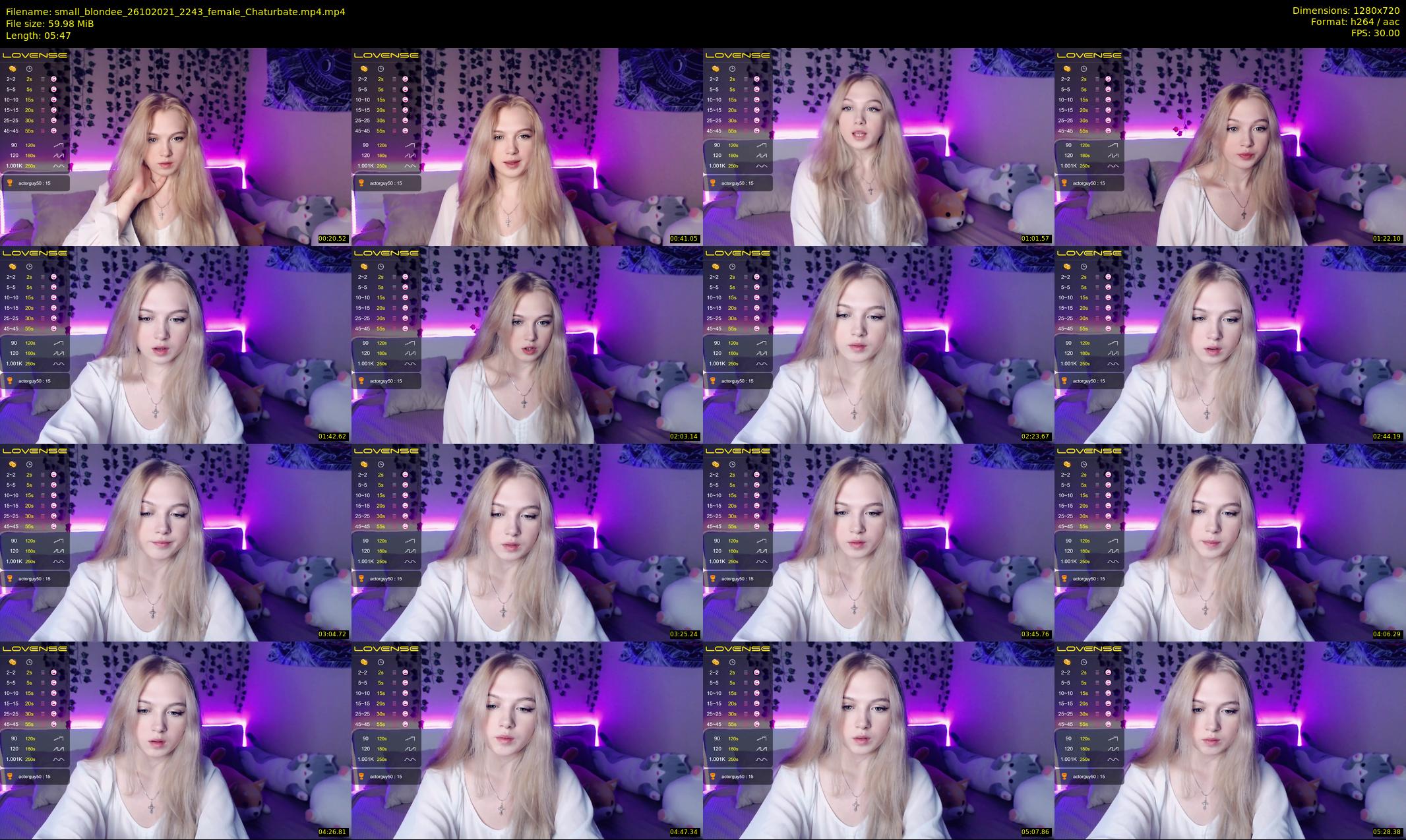 small_blondee — 6 minute Chaturbate female cam show recording, 720p, Oct 26, 2021
