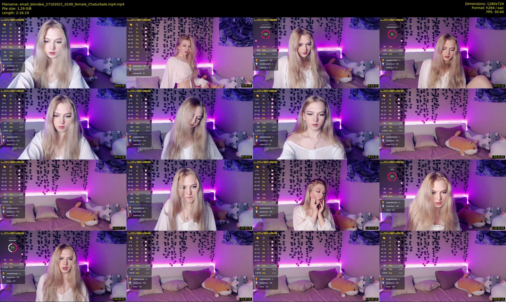small_blondee — 137 minute Chaturbate female cam show recording, 720p, Oct 27, 2021