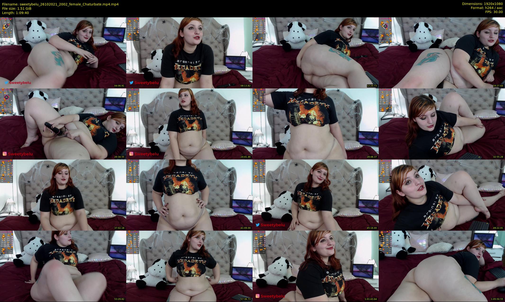 sweetybelu — 70 minute Chaturbate female cam show recording, 1080p, Oct 26, 2021