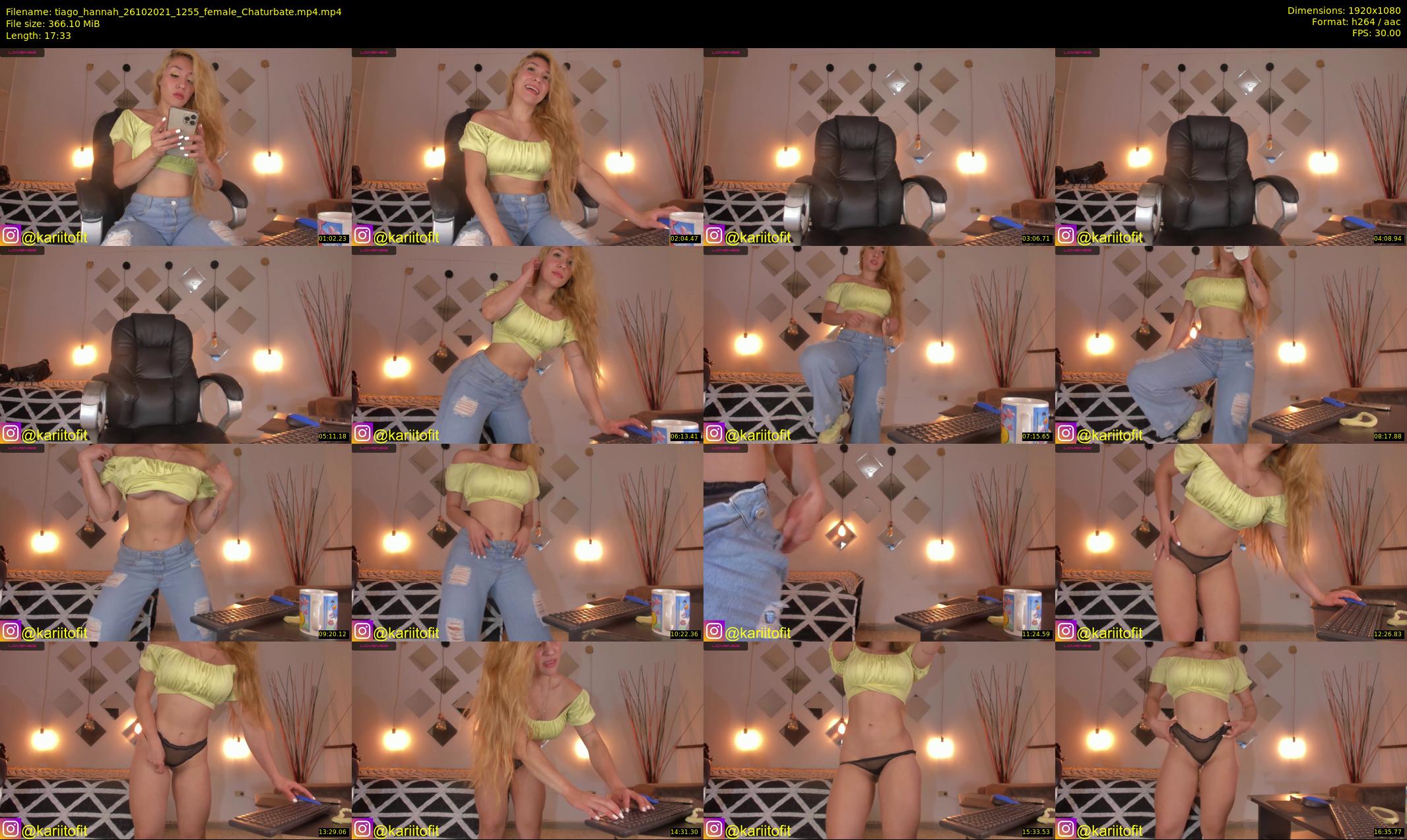 tiago_hannah — 18 minute Chaturbate couple cam show recording, 1080p, Oct 26, 2021