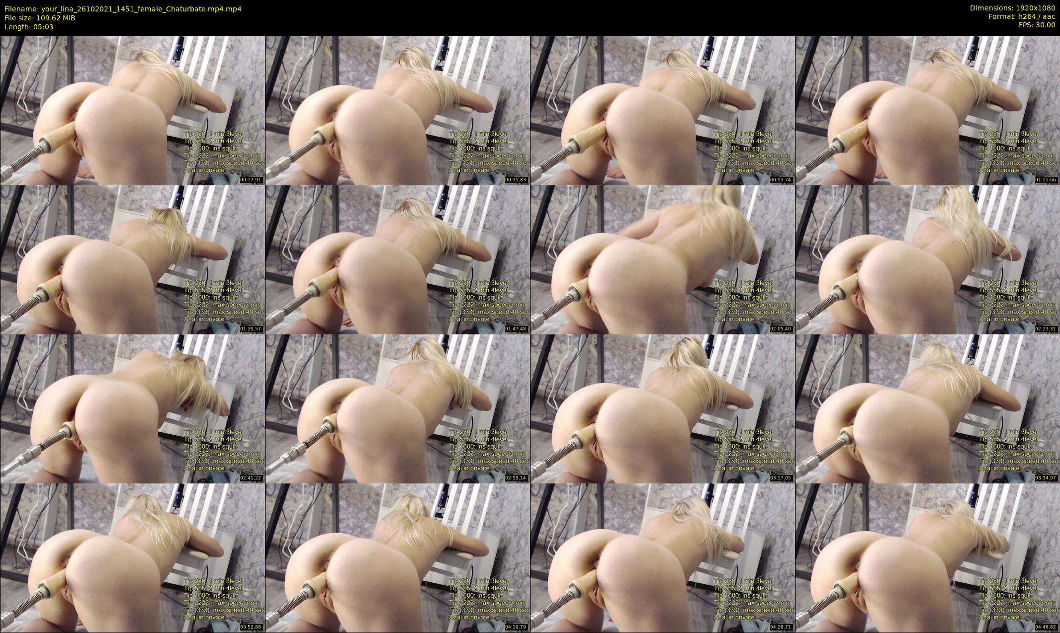 your_lina — 6 minute Chaturbate female cam show recording, 1080p, Oct 26, 2021