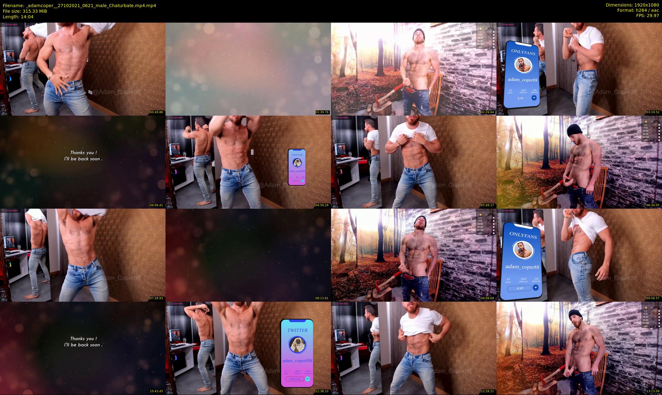 _adamcoper_ — 15 minute Chaturbate male cam show recording, 1080p, Oct 27, 2021