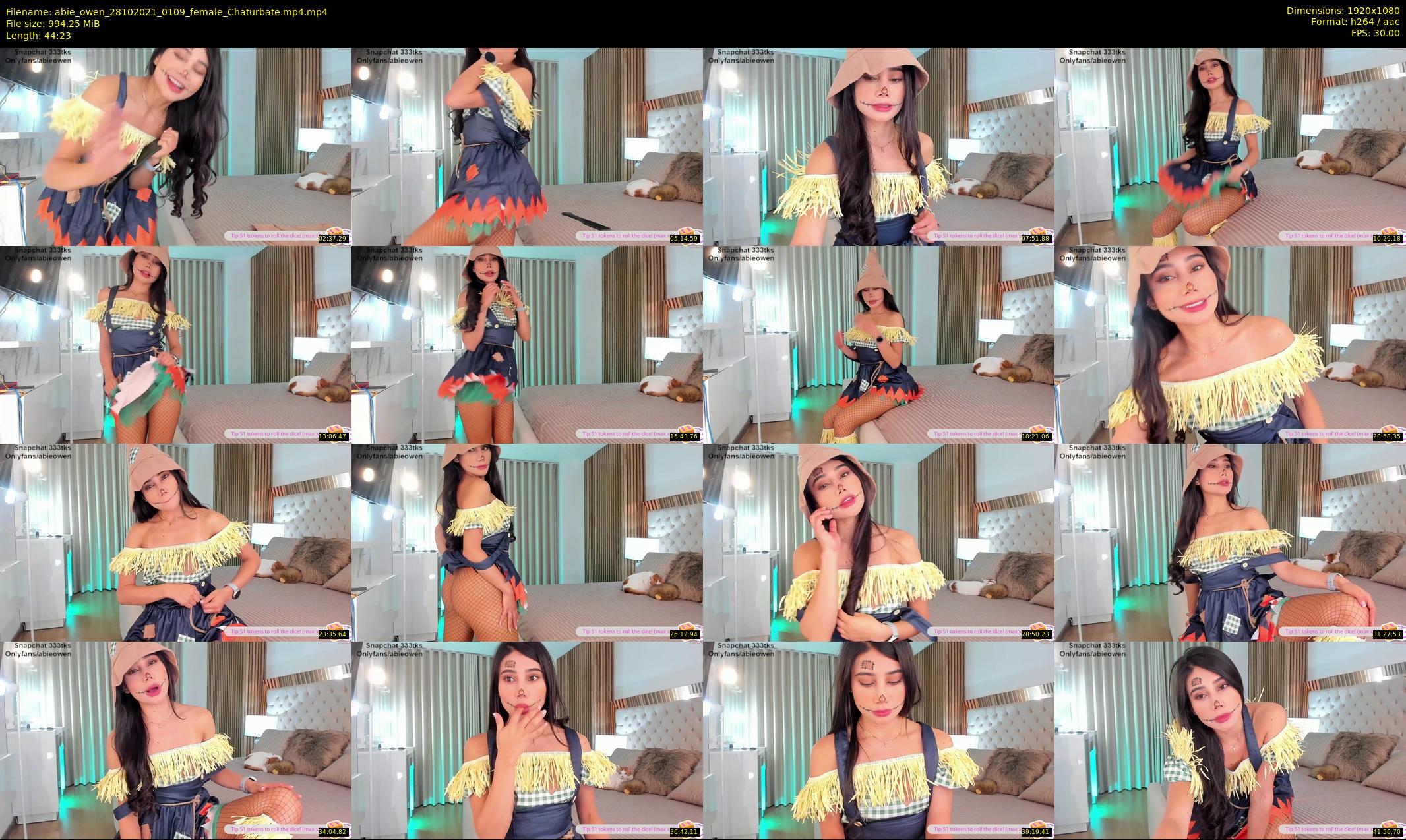 abie_owen — 45 minute Chaturbate female cam show recording, 1080p, Oct 28, 2021