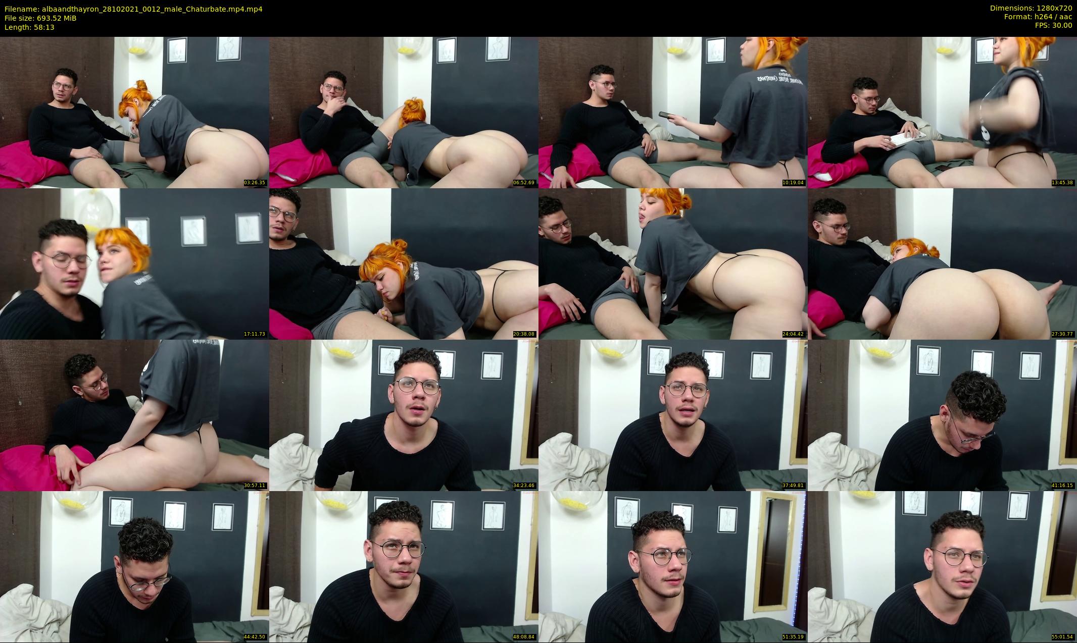 albaandthayron — 59 minute Chaturbate couple cam show recording, 720p, Oct 28, 2021