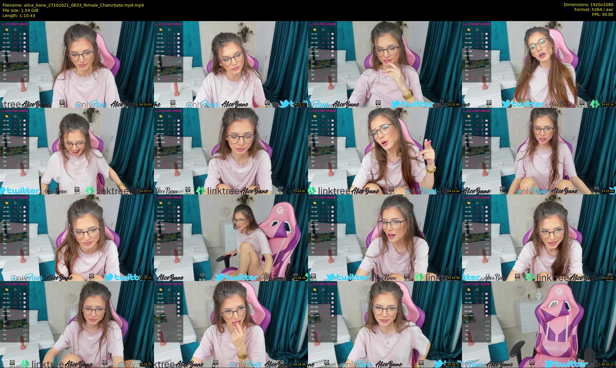alice_bane — 71 minute Chaturbate female cam show recording, 1080p, Oct 27, 2021