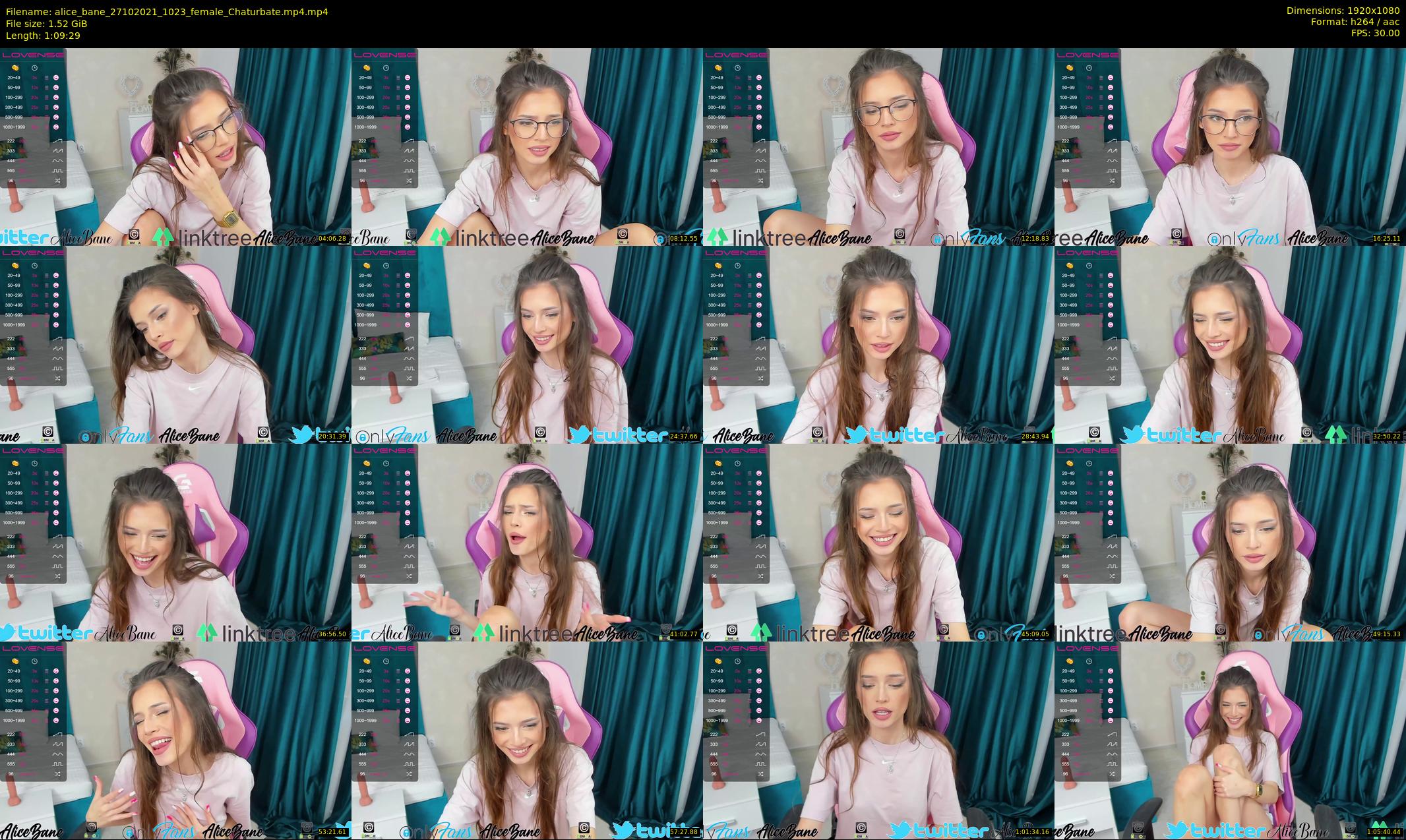 alice_bane — 70 minute Chaturbate female cam show recording, 1080p, Oct 27, 2021