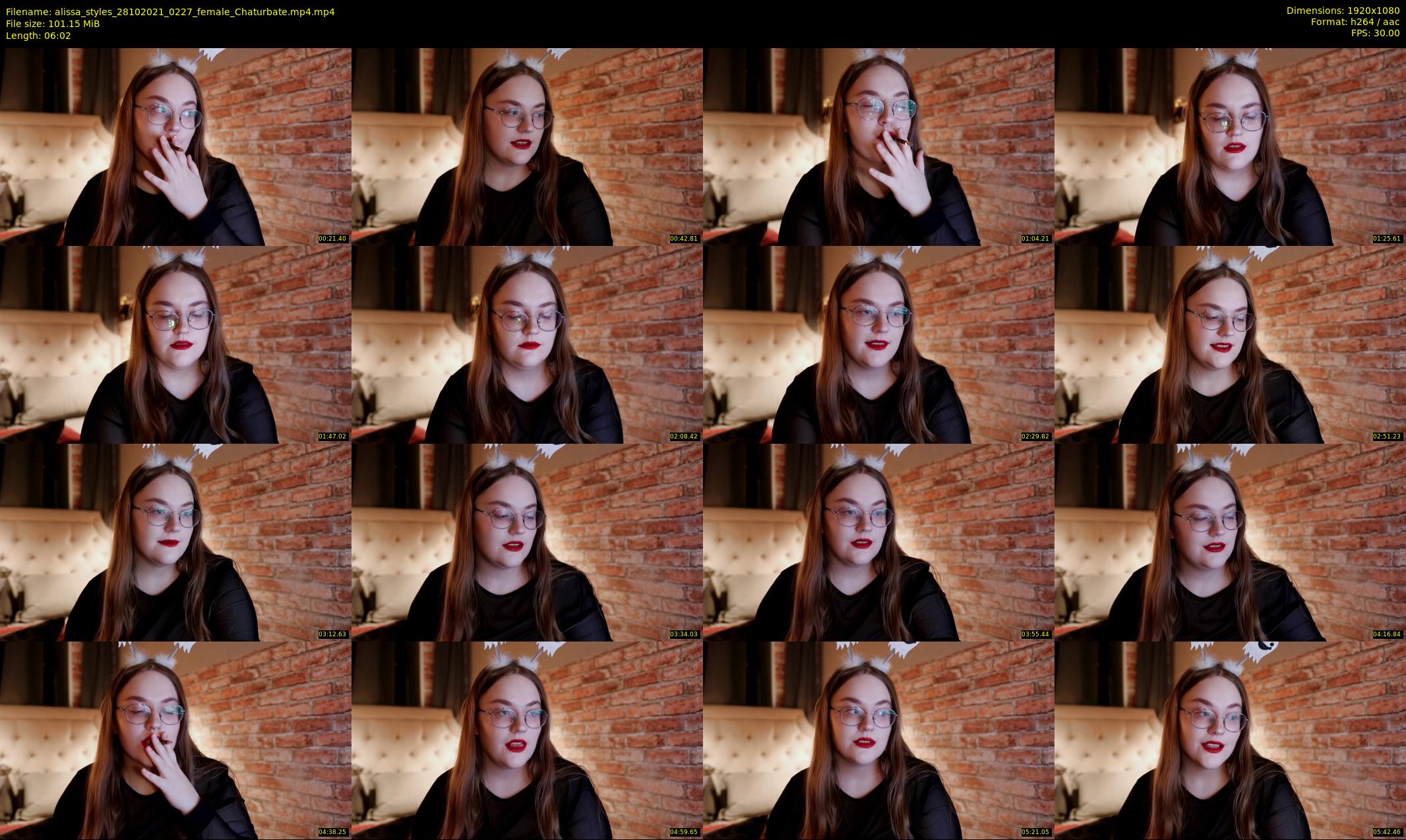 alissa_styles — 7 minute Chaturbate female cam show recording, 1080p, Oct 28, 2021