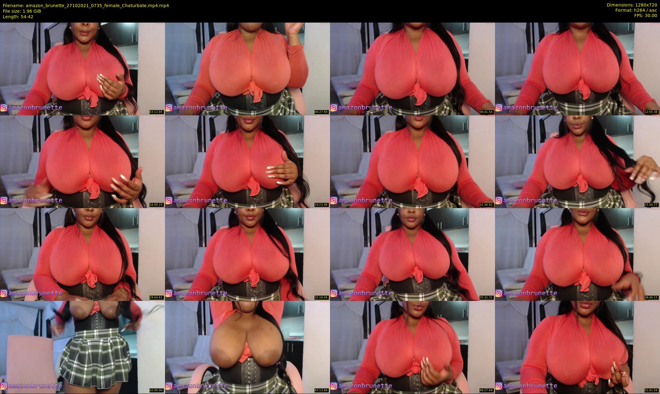 amazon_brunette — 55 minute Chaturbate female cam show recording, 720p, Oct 27, 2021