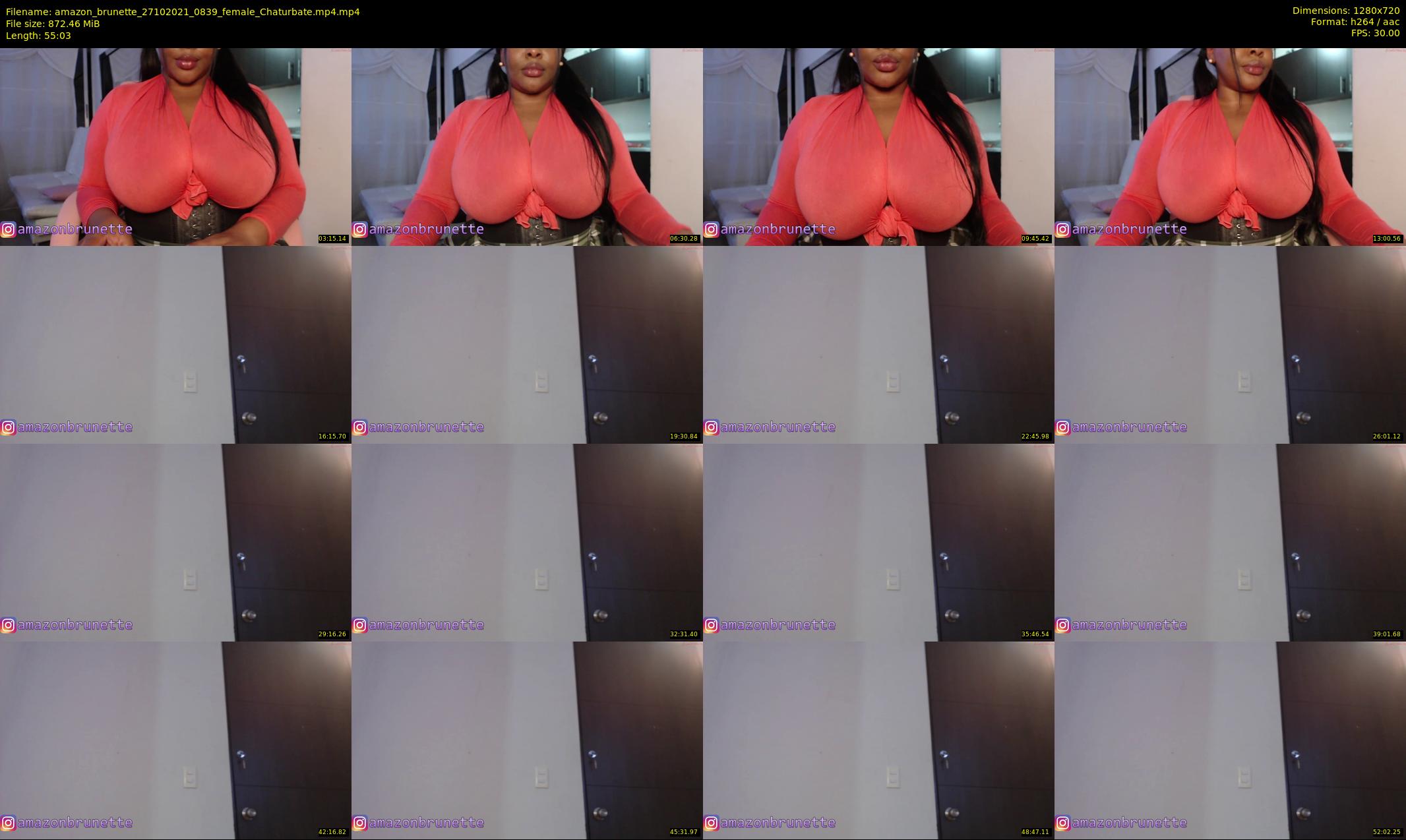amazon_brunette — 56 minute Chaturbate female cam show recording, 720p, Oct 27, 2021