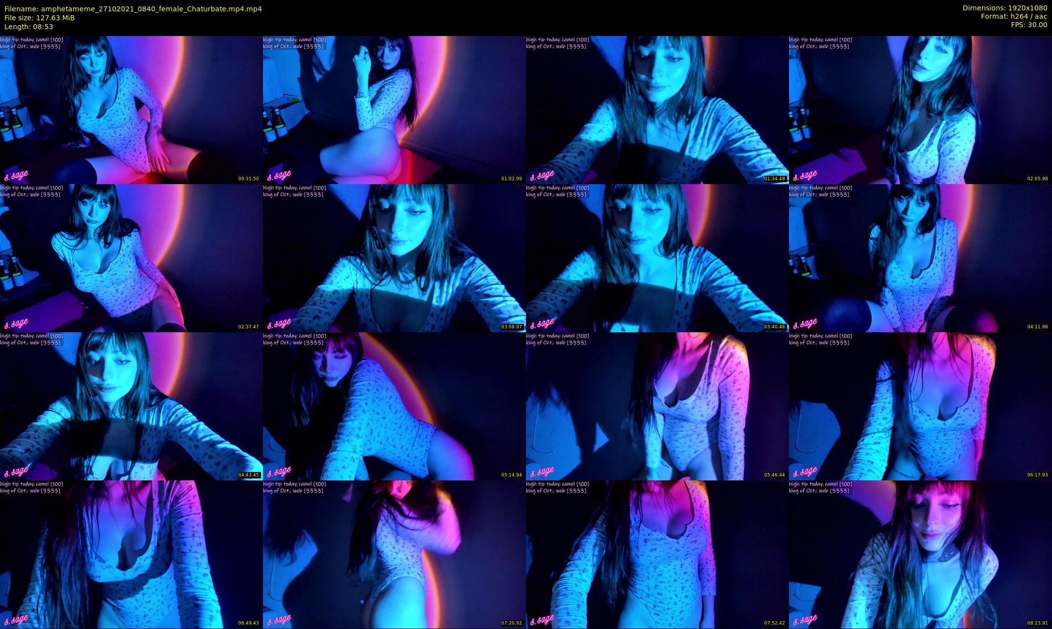 amphetameme — 9 minute Chaturbate female cam show recording, 1080p, Oct 27, 2021