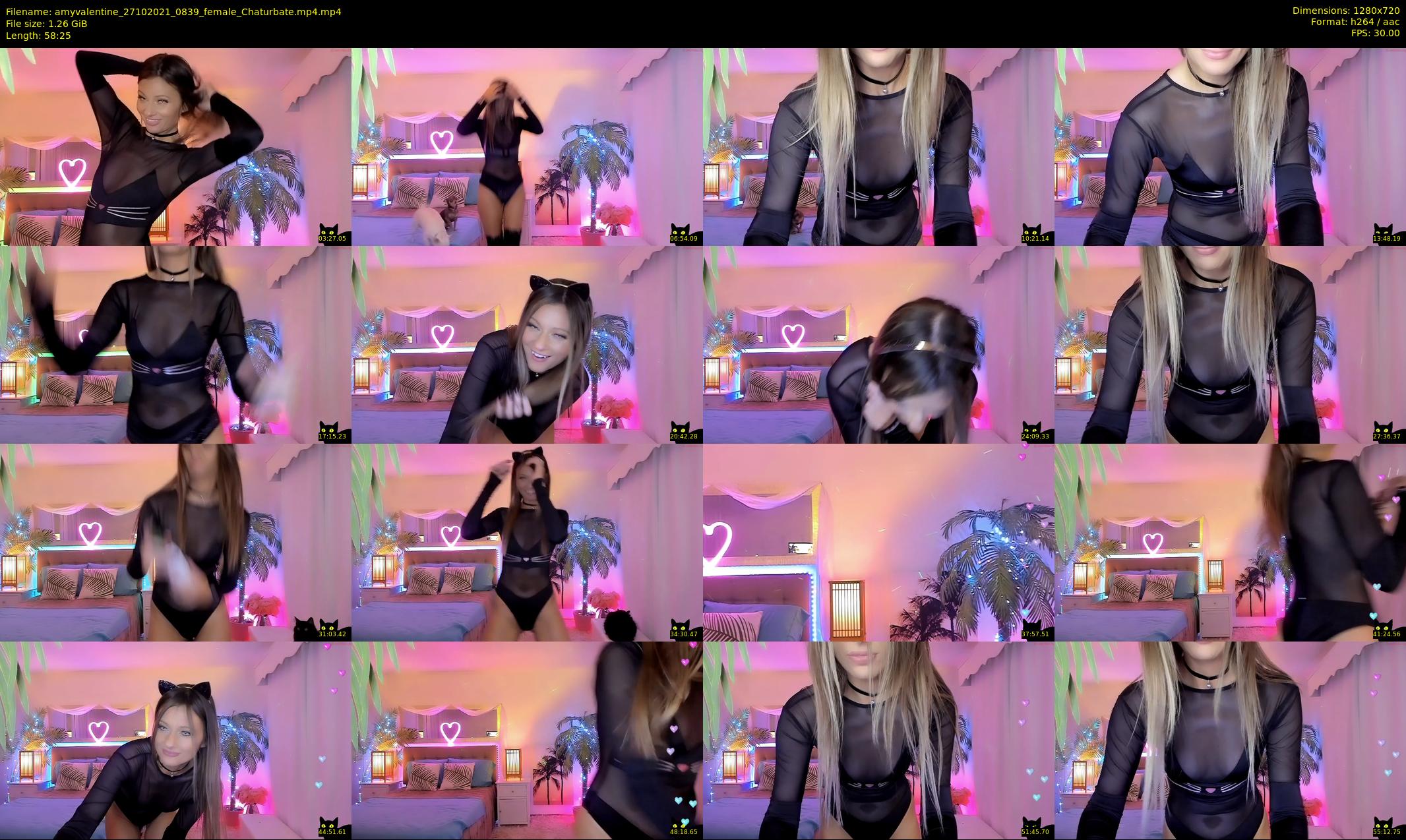amyvalentine — 59 minute Chaturbate female cam show recording, 720p, Oct 27, 2021