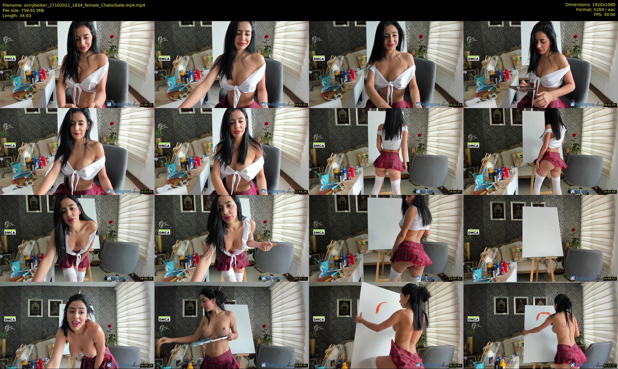 annybeiker — 35 minute Chaturbate female cam show recording, 1080p, Oct 27, 2021