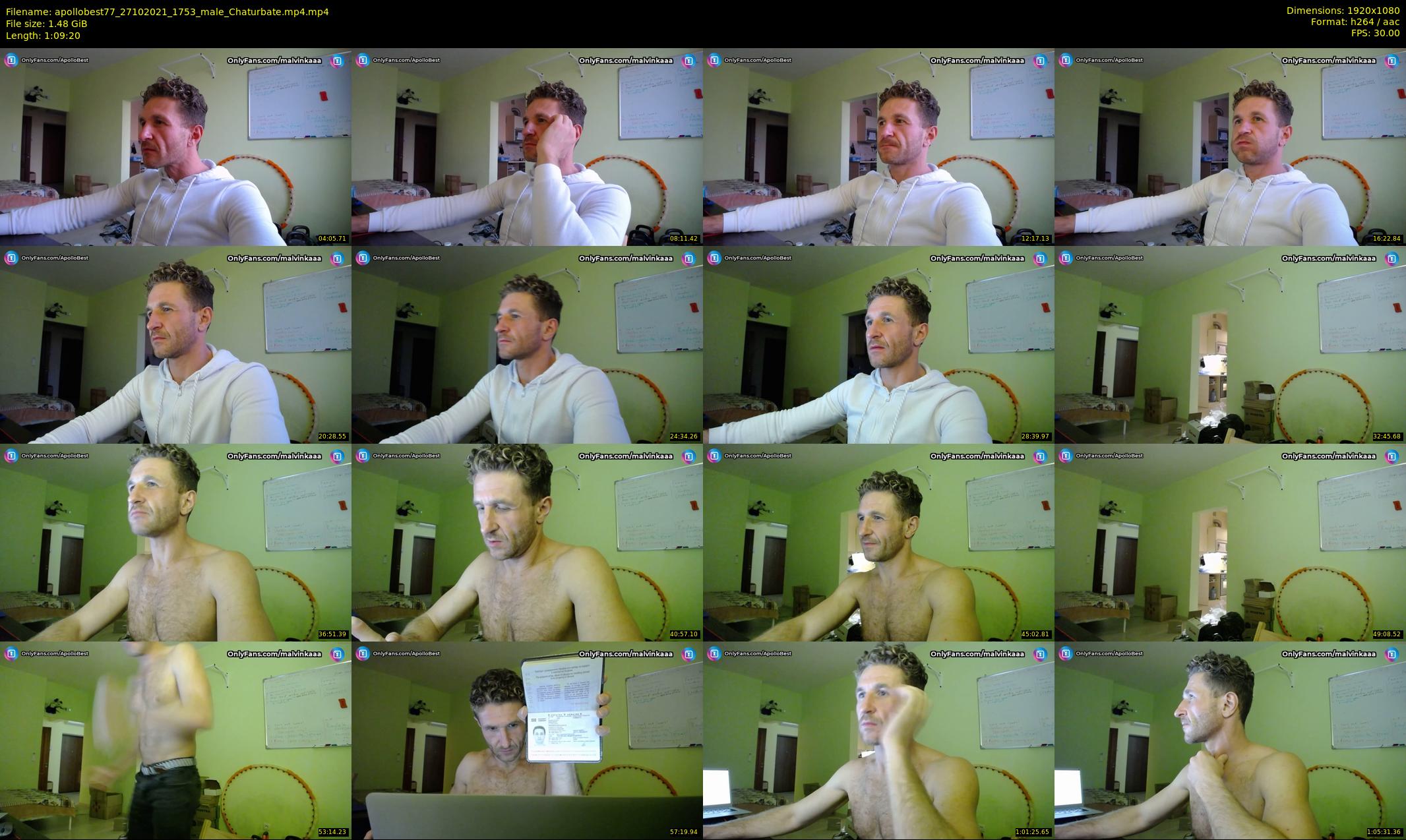 apollobest77 — 70 minute Chaturbate male cam show recording, 1080p, Oct 27, 2021