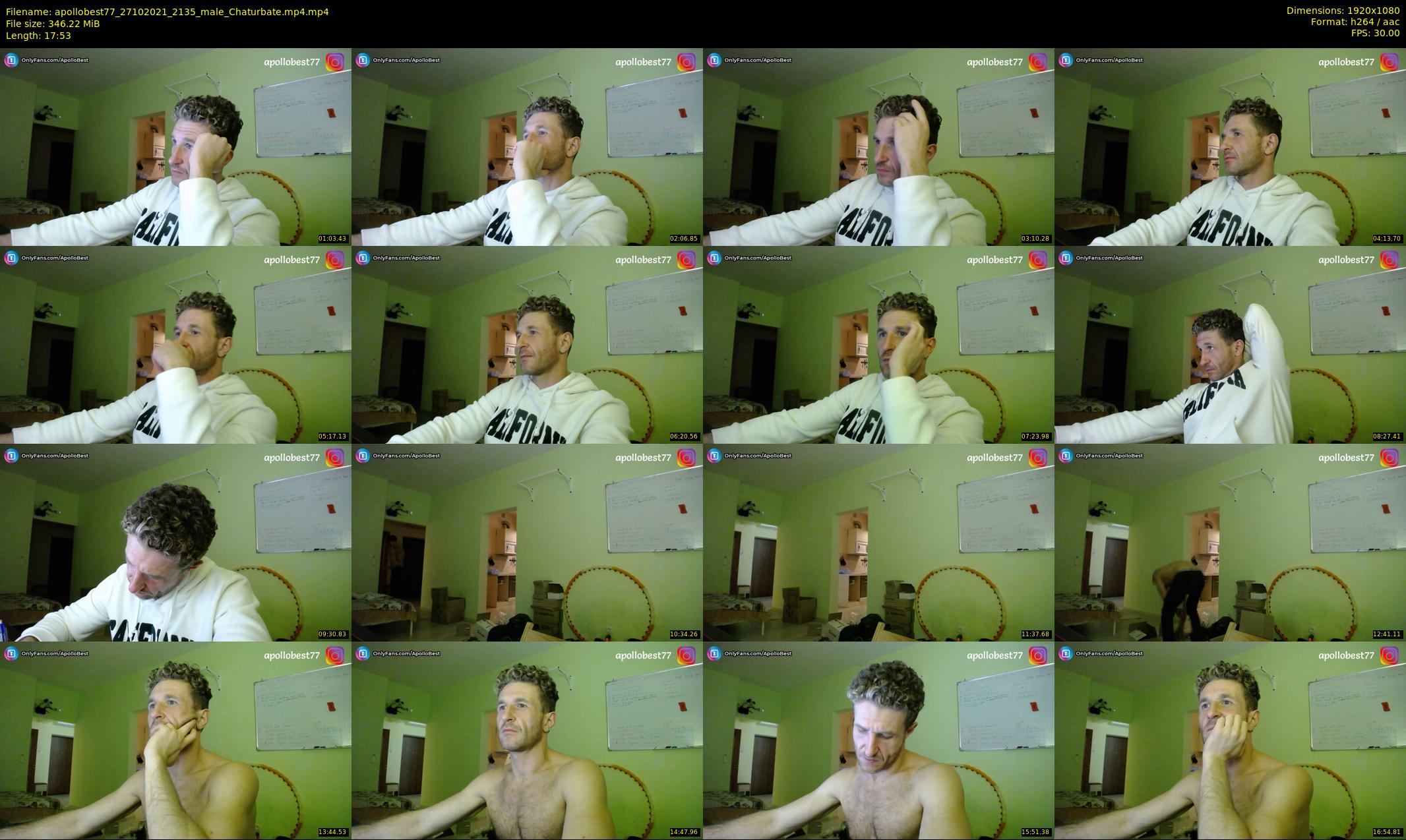 apollobest77 — 18 minute Chaturbate male cam show recording, 1080p, Oct 27, 2021
