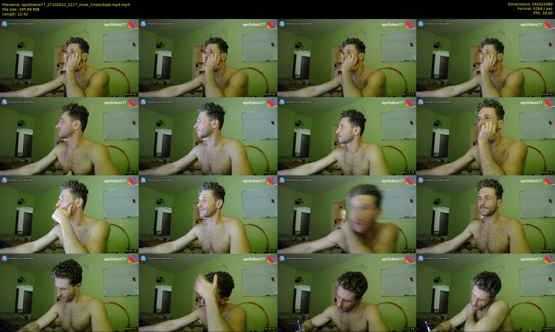 apollobest77 — 13 minute Chaturbate male cam show recording, 1080p, Oct 27, 2021