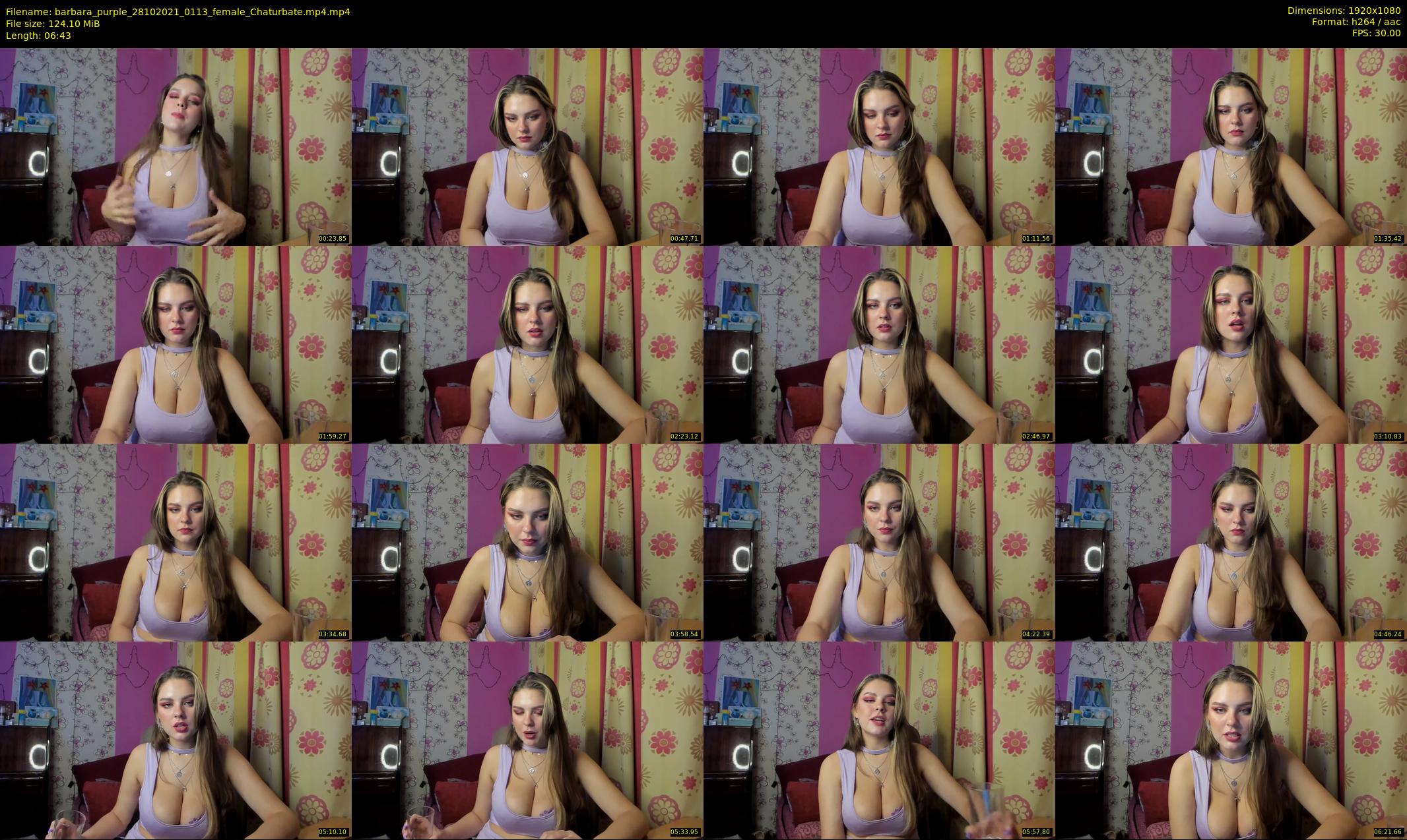 barbara_purple — 7 minute Chaturbate female cam show recording, 1080p, Oct 28, 2021