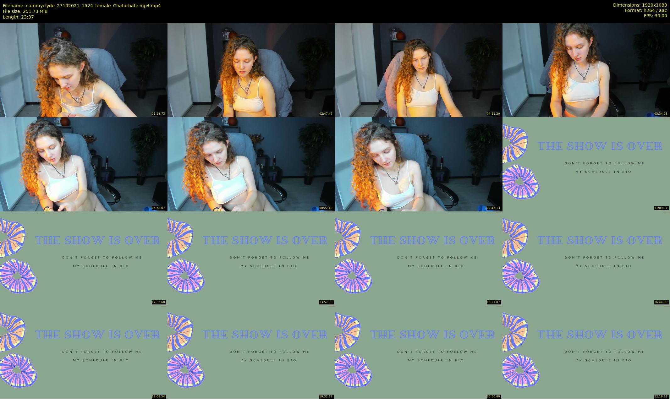 cammyclyde — 24 minute Chaturbate female cam show recording, 1080p, Oct 27, 2021