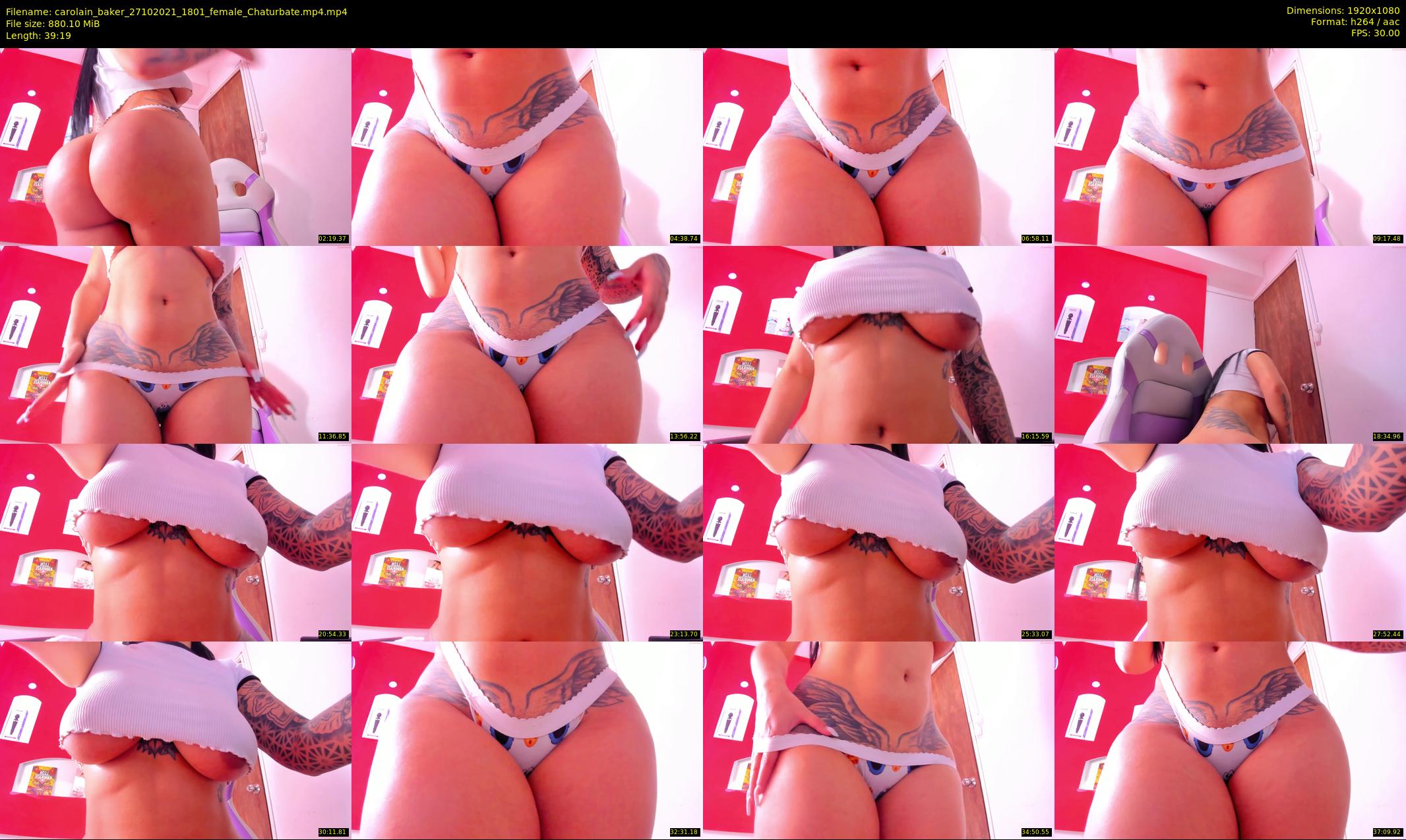 carolain_baker — 40 minute Chaturbate female cam show recording, 1080p, Oct 27, 2021