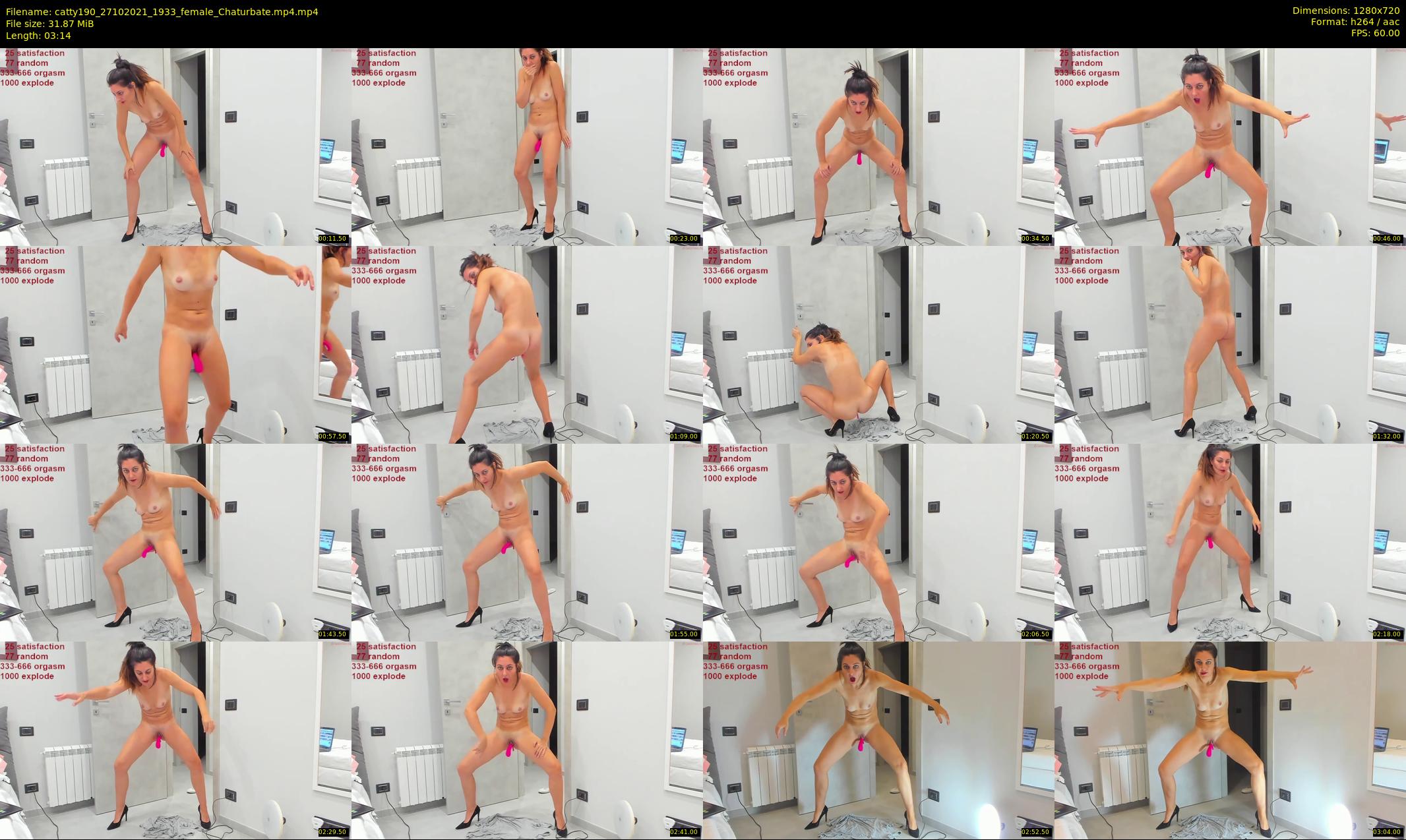 catty190 — 4 minute Chaturbate female cam show recording, 720p, Oct 27, 2021