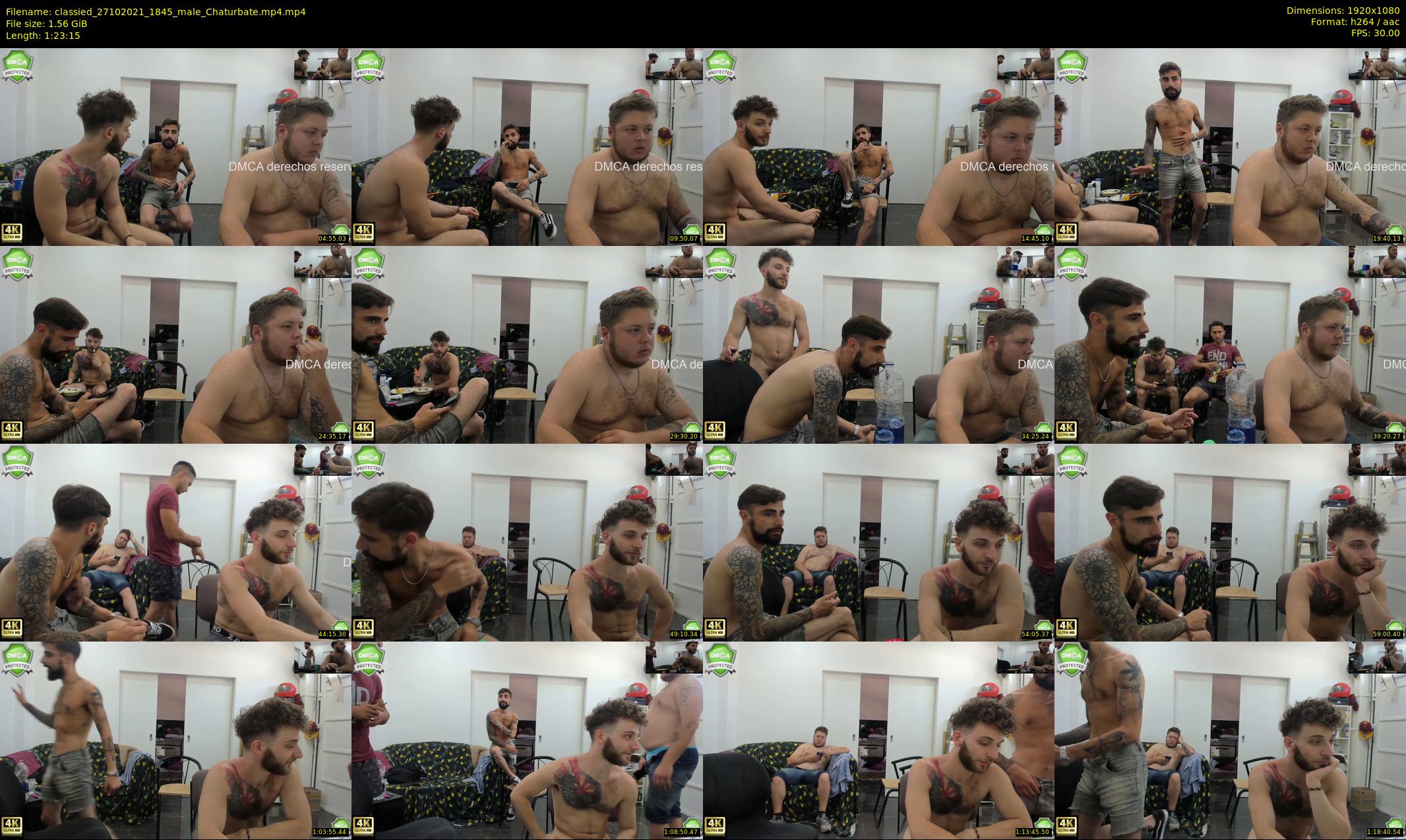 classied — 84 minute Chaturbate male cam show recording, 1080p, Oct 27, 2021