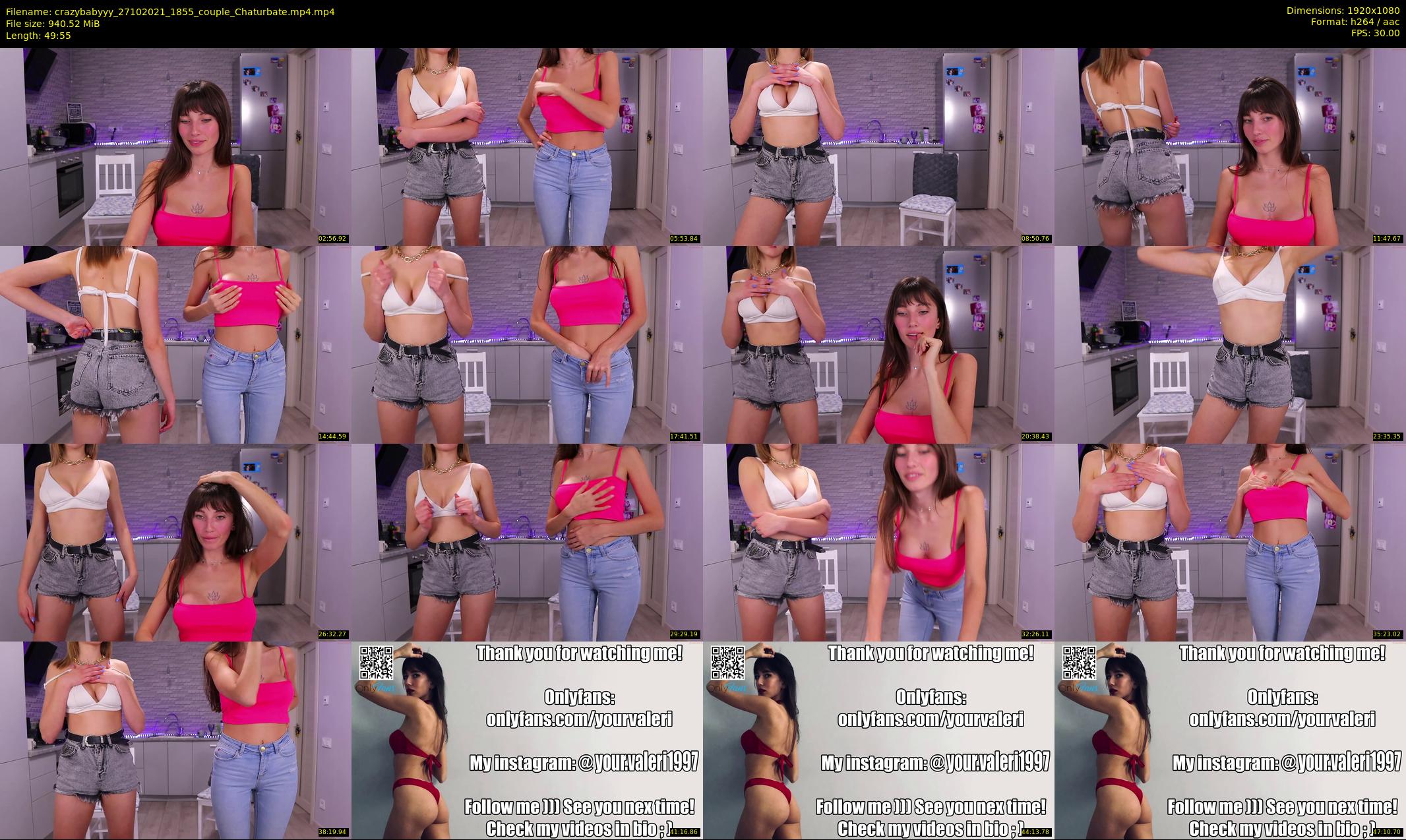 crazybabyyy — 50 minute Chaturbate couple cam show recording, 1080p, Oct 27, 2021