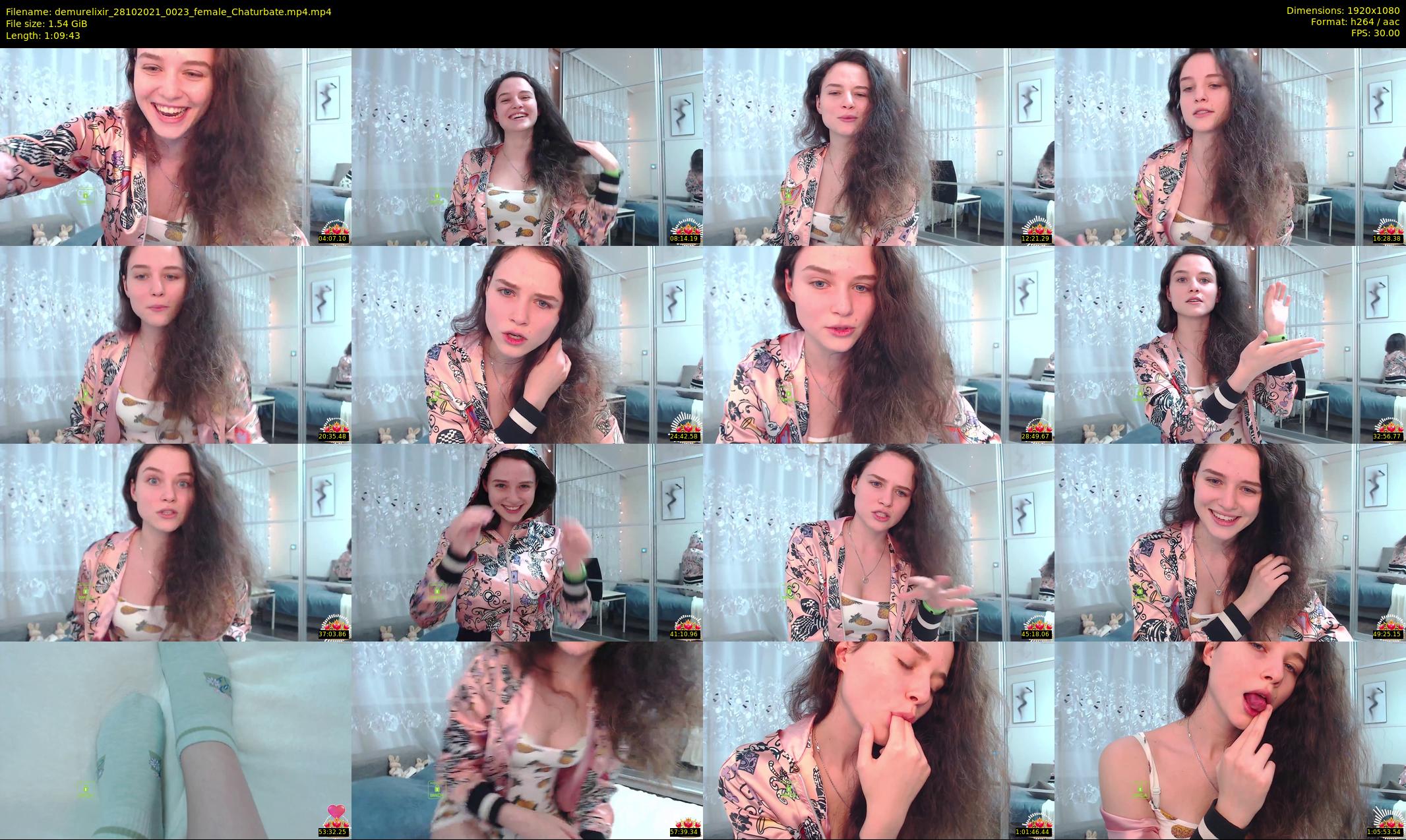 demurelixir — 70 minute Chaturbate female cam show recording, 1080p, Oct 28, 2021