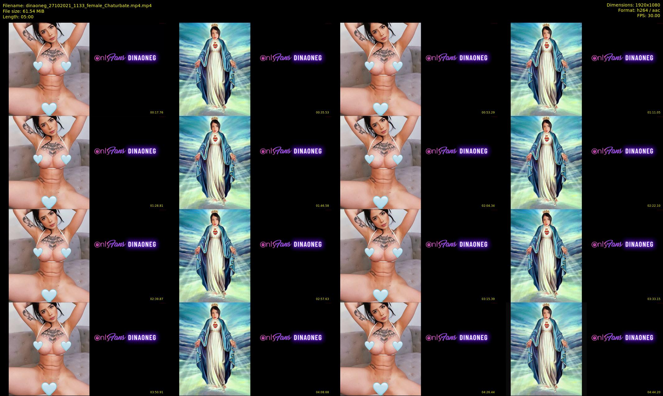 dinaoneg — 5 minute Chaturbate female cam show recording, 1080p, Oct 27, 2021