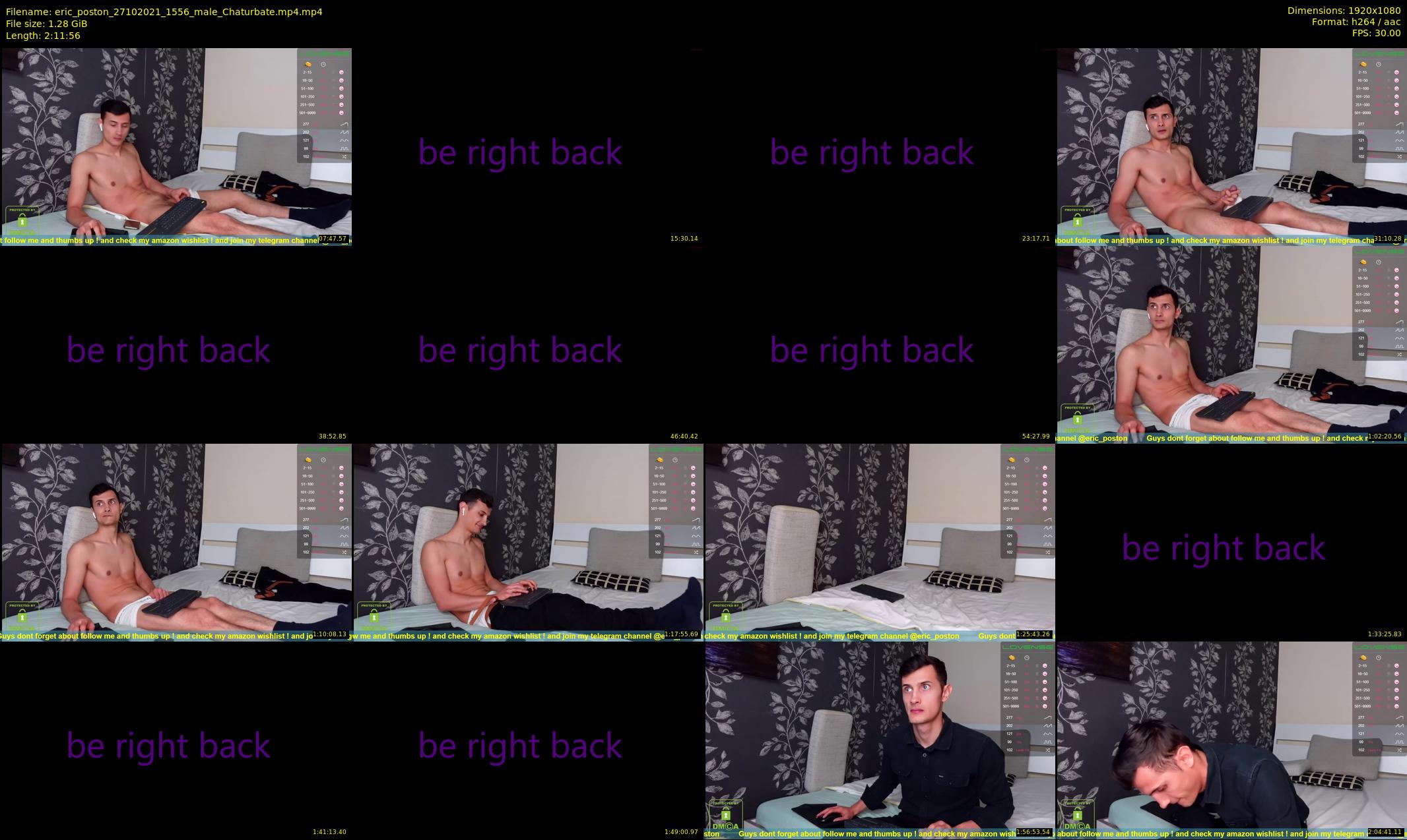 eric_poston — 132 minute Chaturbate male cam show recording, 1080p, Oct 27, 2021