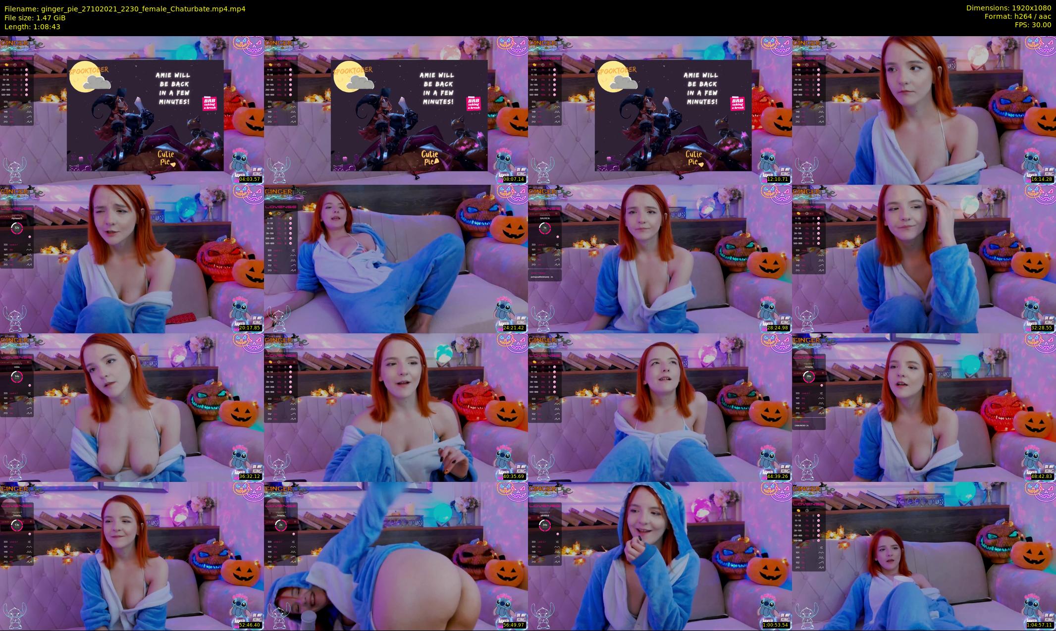 ginger_pie — 69 minute Chaturbate female cam show recording, 1080p, Oct 27, 2021