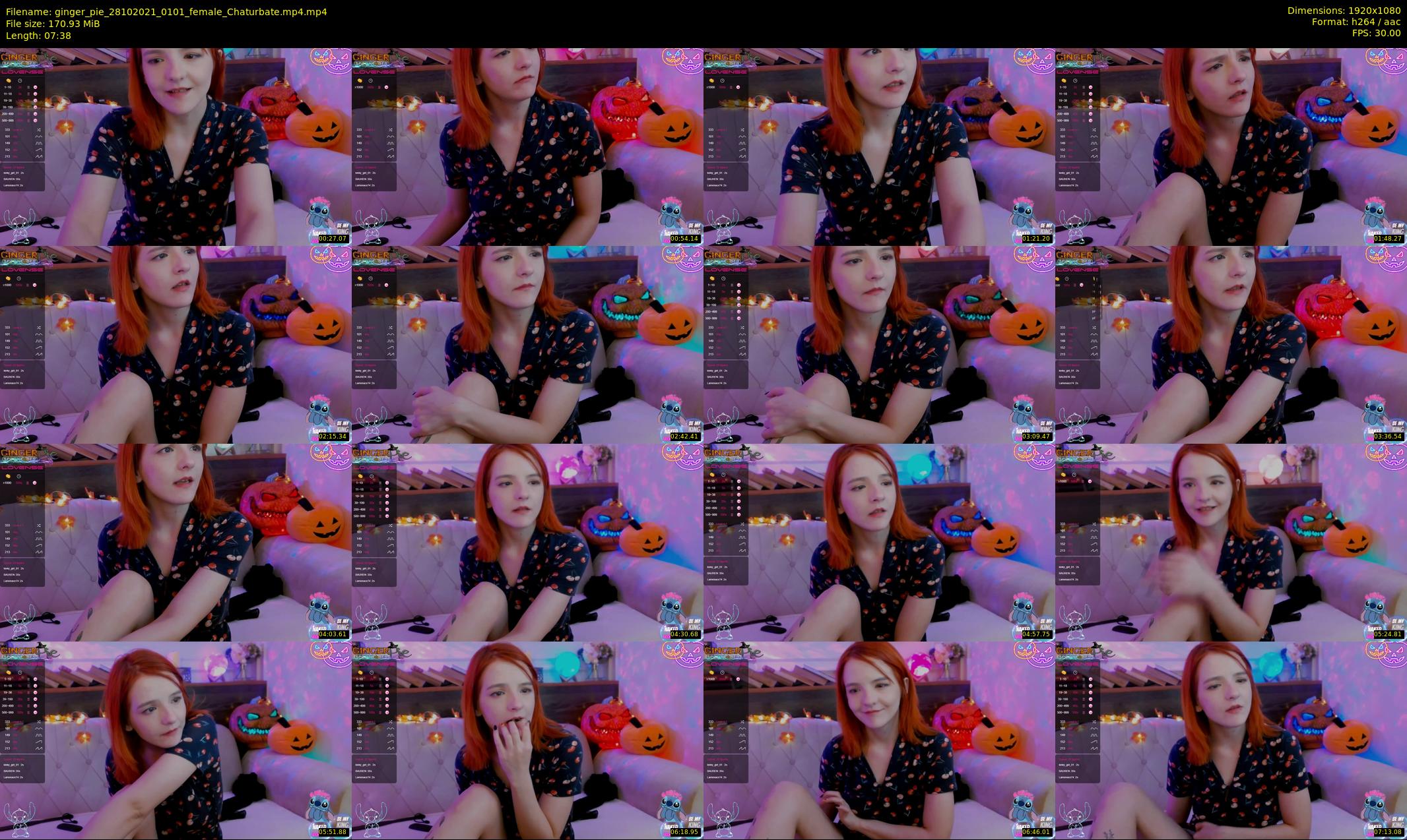 ginger_pie — 8 minute Chaturbate female cam show recording, 1080p, Oct 28, 2021