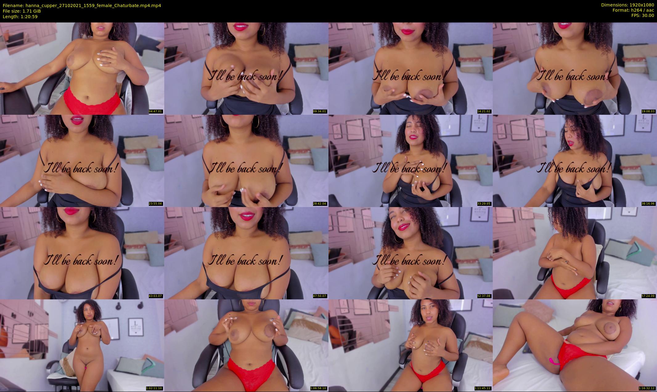 hanna_cupper — 81 minute Chaturbate female cam show recording, 1080p, Oct 27, 2021