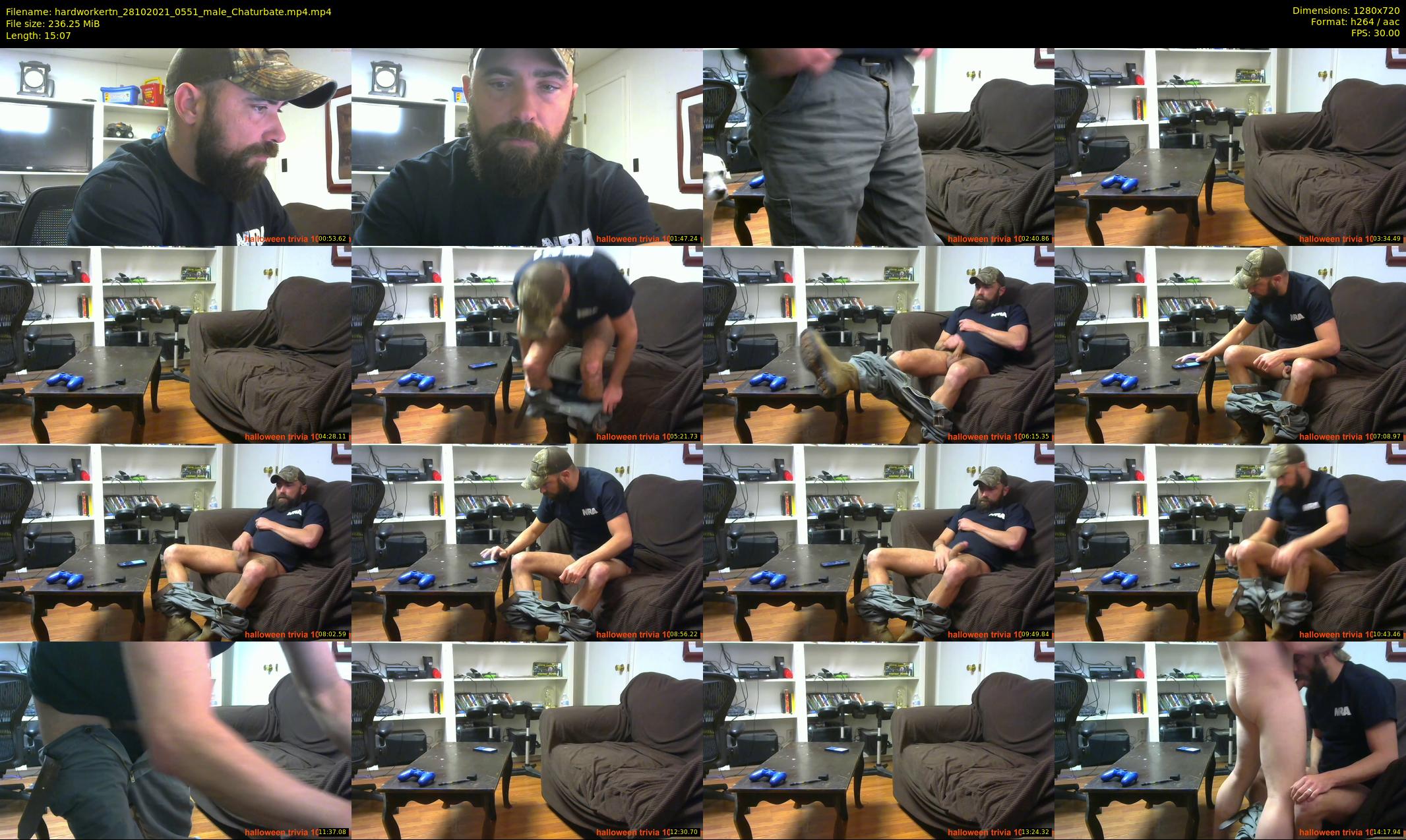 hardworkertn — 16 minute Chaturbate male cam show recording, 720p, Oct 28, 2021