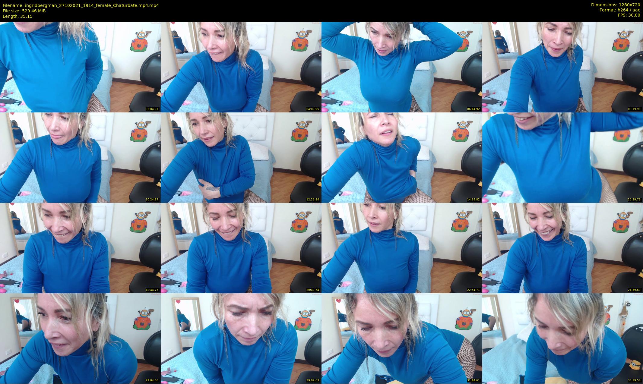 ingridbergman — 36 minute Chaturbate female cam show recording, 720p, Oct 27, 2021